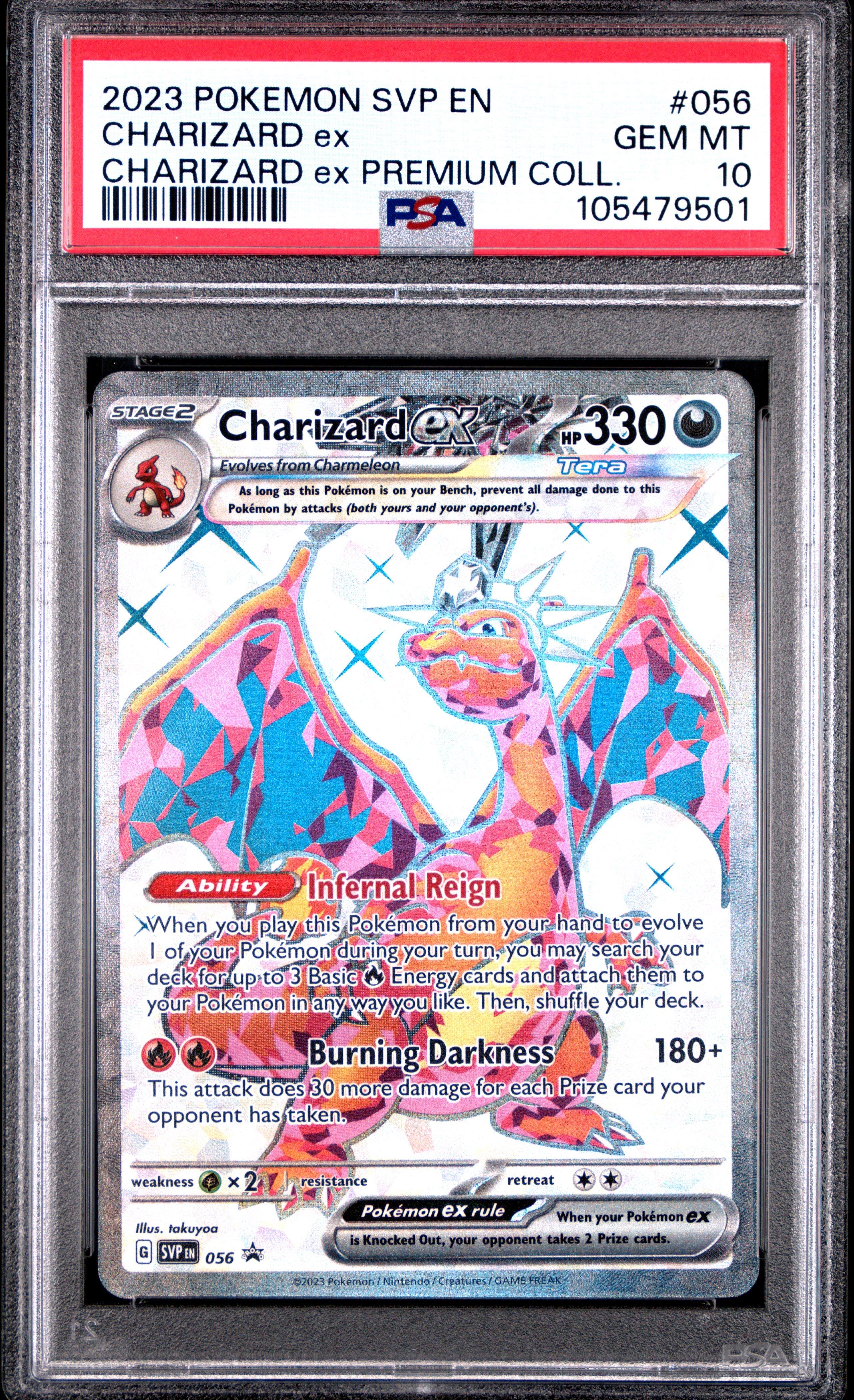 2023 Pokemon Svp En-sv Black Star Promo 056 Charizard Ex Charizard Ex Premium Collection PSA 10