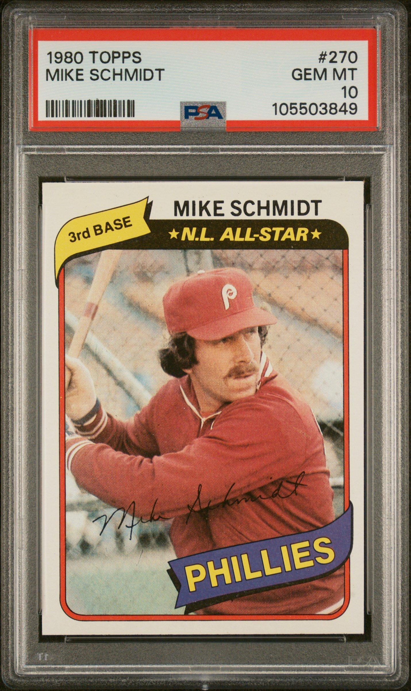 1980 Topps 270 Mike Schmidt PSA