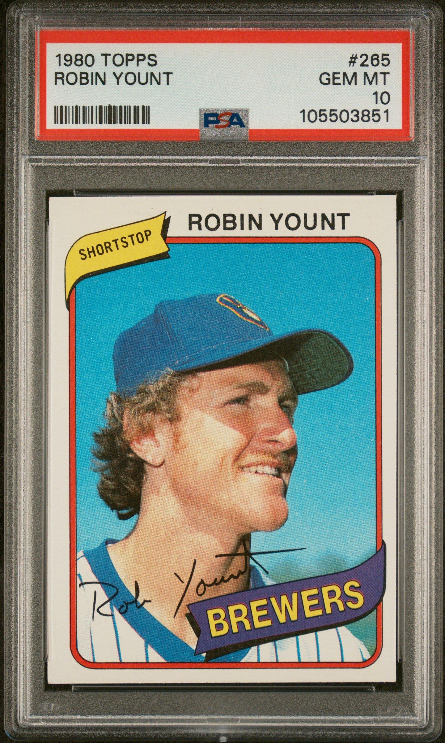 1980 Topps 265 Robin Yount PSA 10