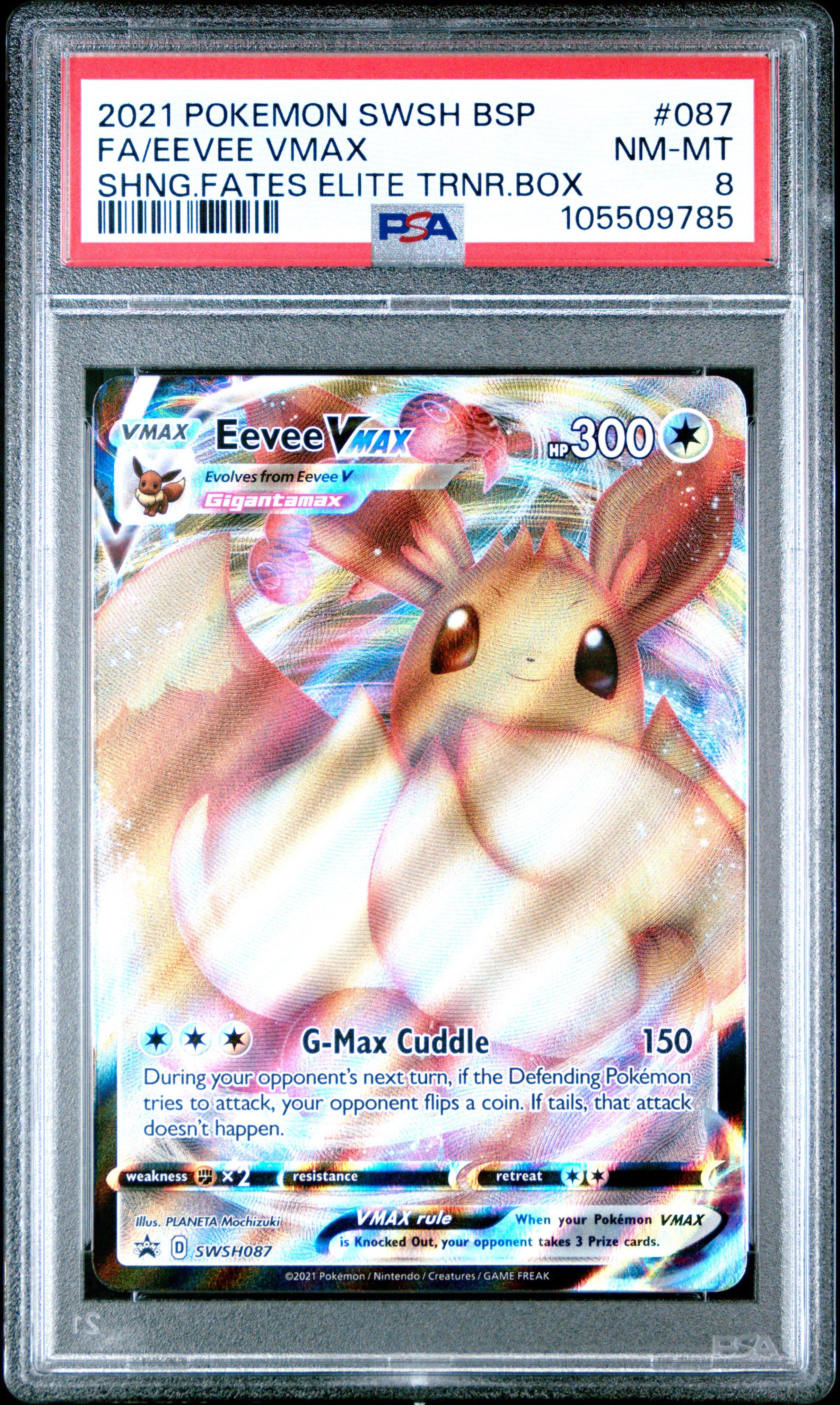 2021 Pokemon Swsh Black Star Promo 087 Full Art/eevee Vmax Shining