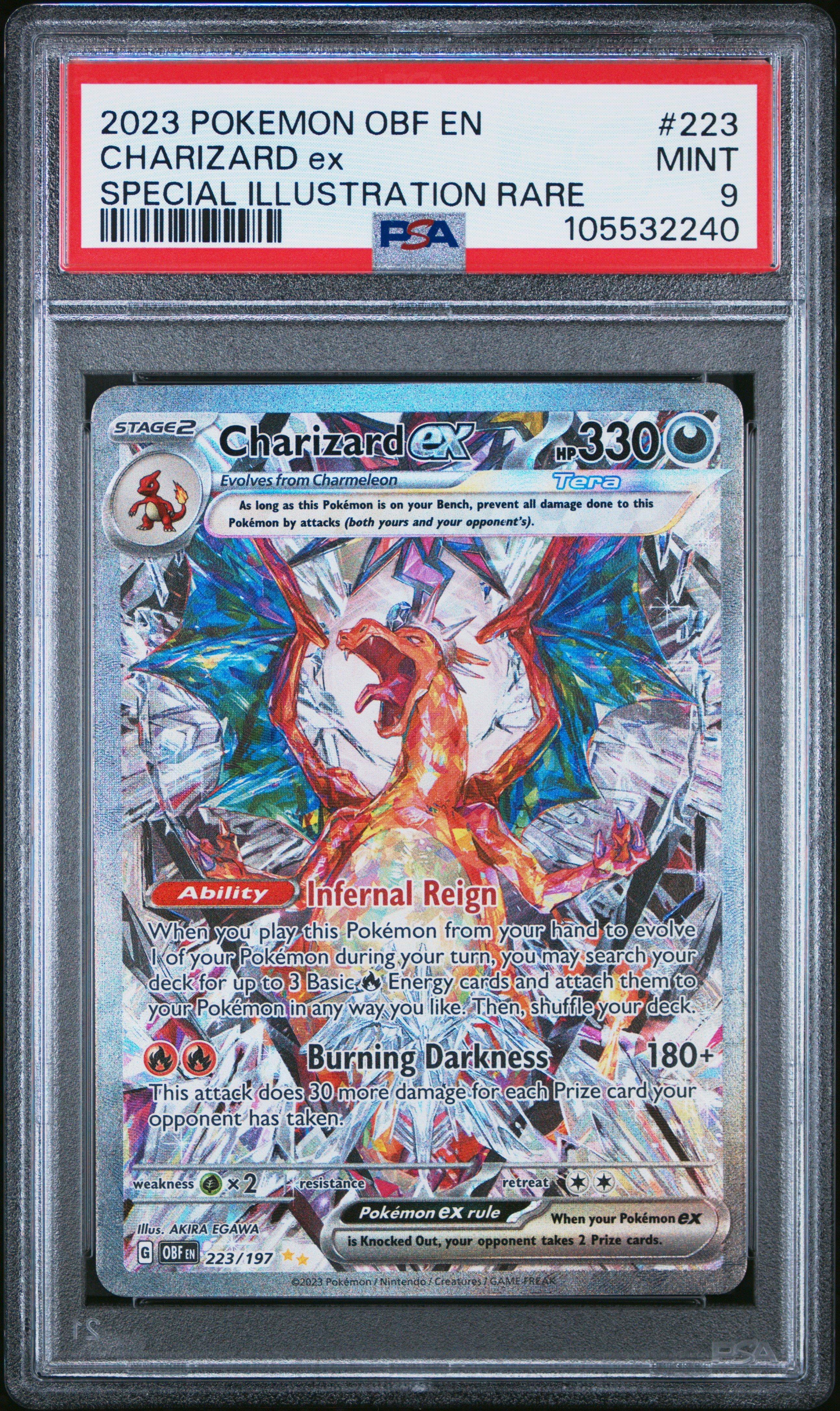 2023 Pokemon Obf En-obsidian Flames 223 Charizard Ex Special