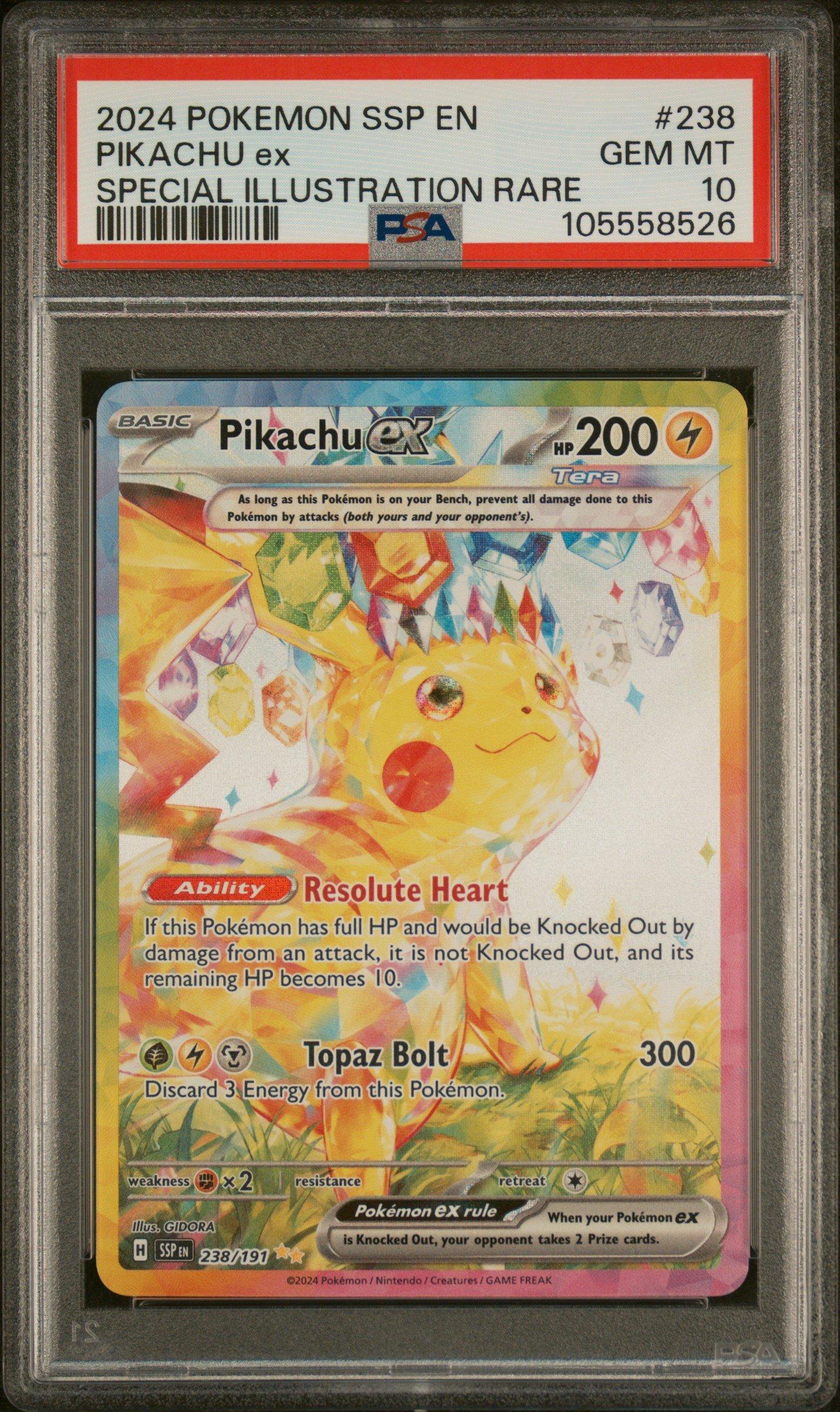 【お年玉セール特価】 2024 Pokemon Ssp En-surging Sparks 238 Pikachu Ex Special ポケモンカードゲーム