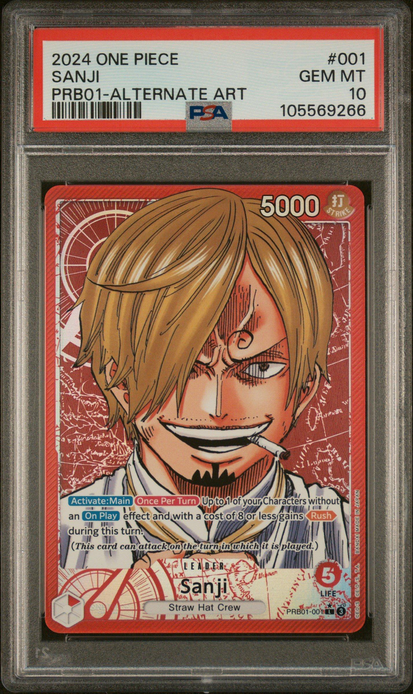 2024 One Piece Prb01-premium Booster -one Piece Card The Best- 001
