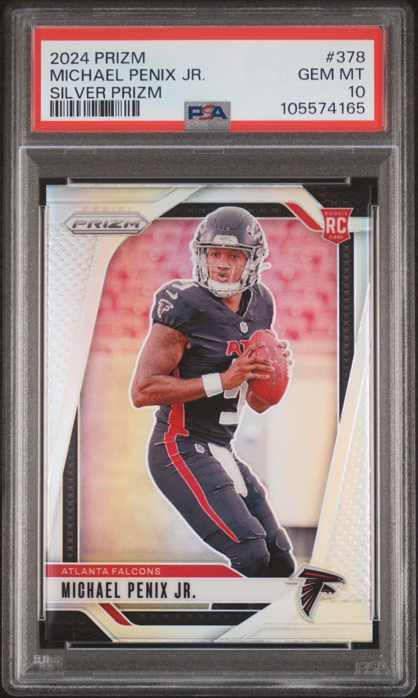 2024 Panini Prizm 378 Michael Penix Jr. Silver Prizm PSA 10 Graded