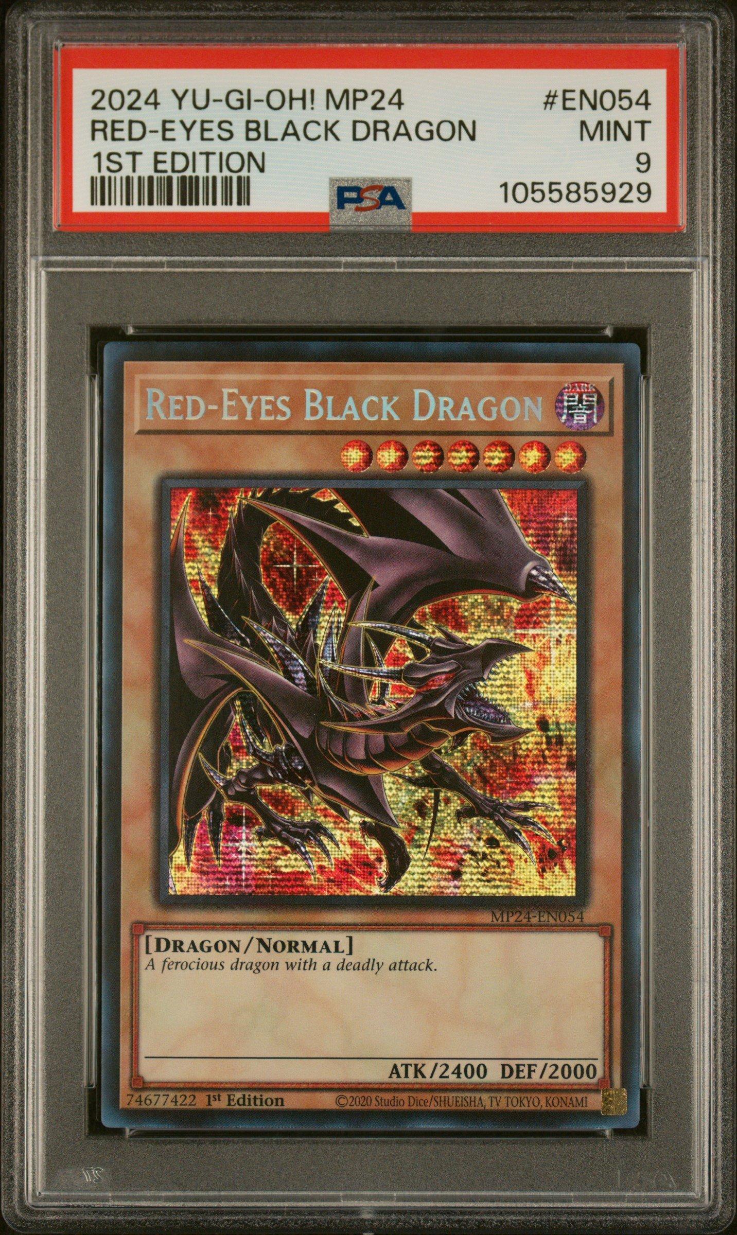 2024 Yu-gi-oh! Mp24-25th Anniversary Tin: Dueling Mirrors En054 Red-eyes Black Dragon 1st Edition PSA