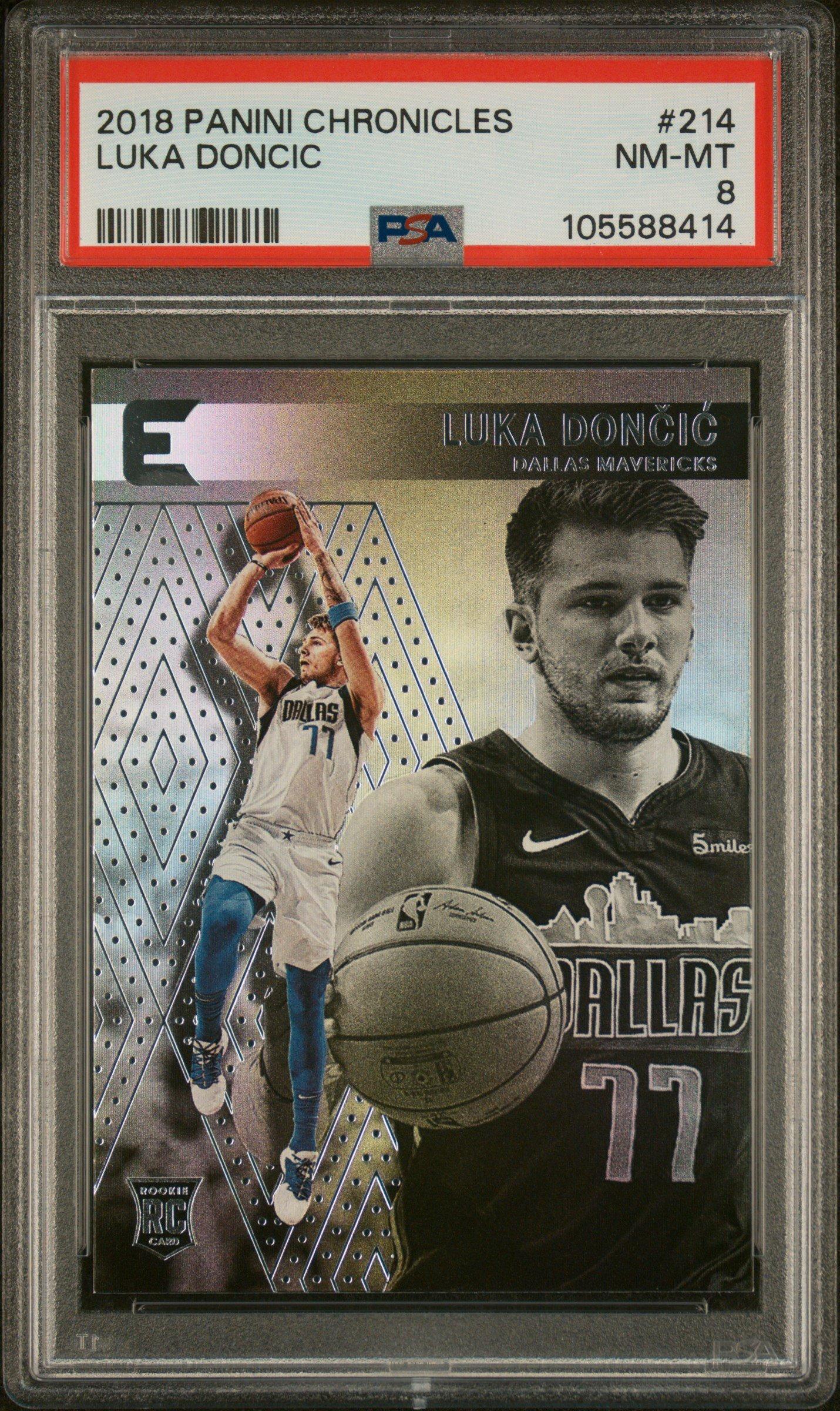 luka doncic graded card Luka Doncic 2018 Panini Donruss Basketball Rookie Card RC #177 Graded PSA 9  MINT