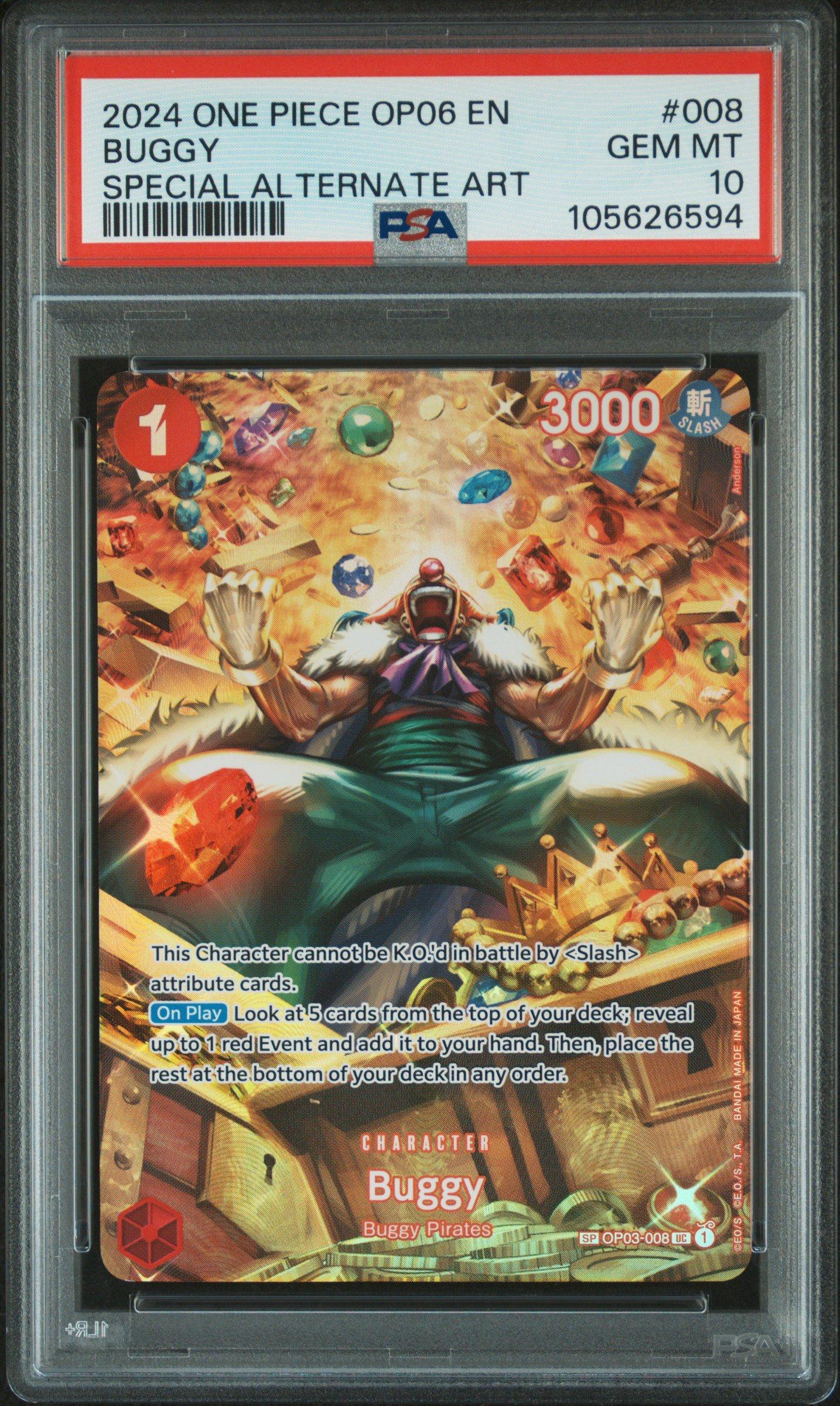 PSA10 One Piece Card Game Japanese Buggy Special Alternate