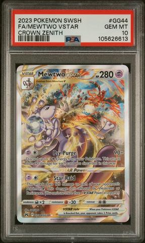2023 Pokemon Sword And Shield Crown Zenith Gg44 Full Art/mewtwo