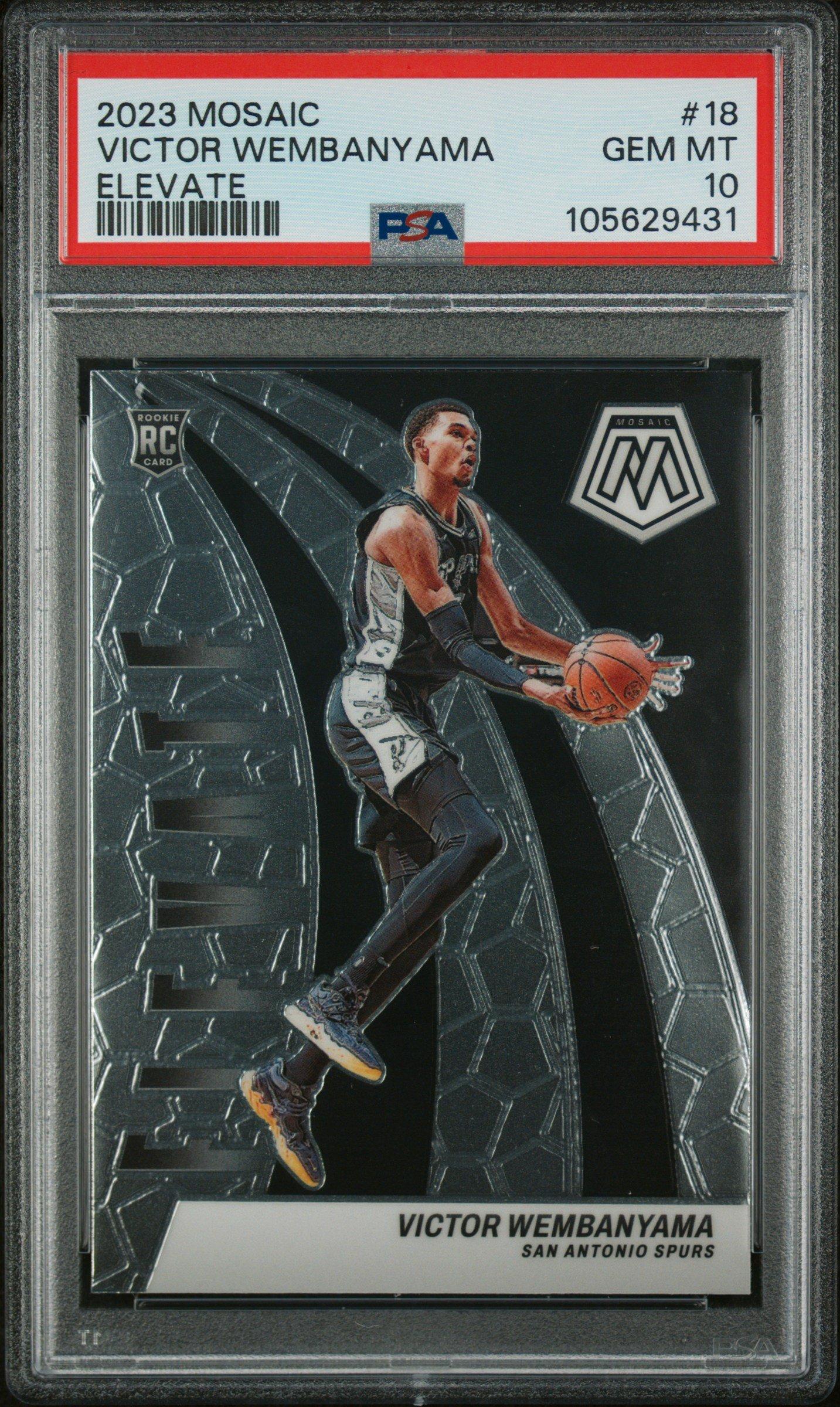 2023 Panini Mosaic Elevate 18 Victor Wembanyama PSA 10