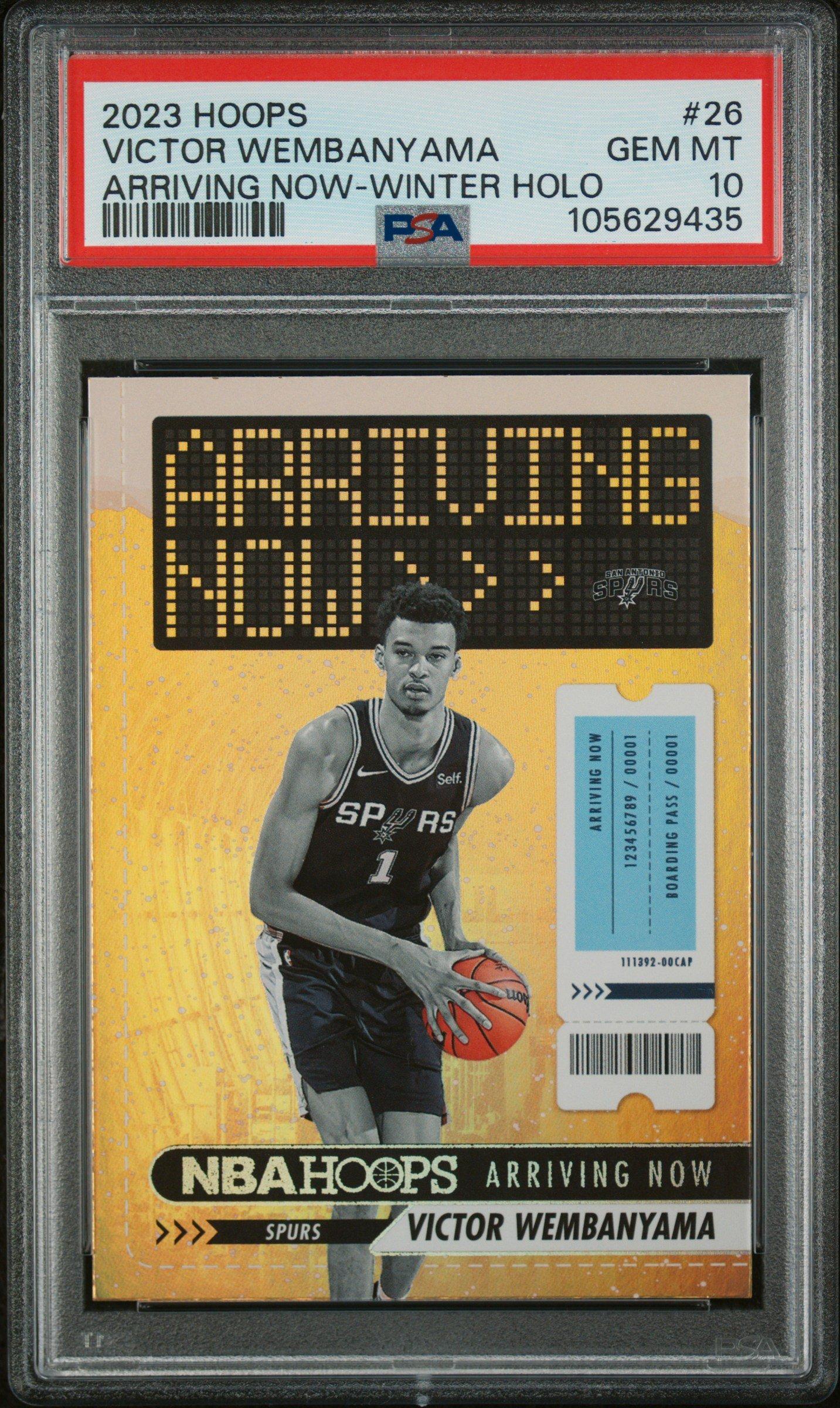 2023 Panini Nba Hoops Arriving Now 26 Victor Wembanyama Winter Holo PSA 10