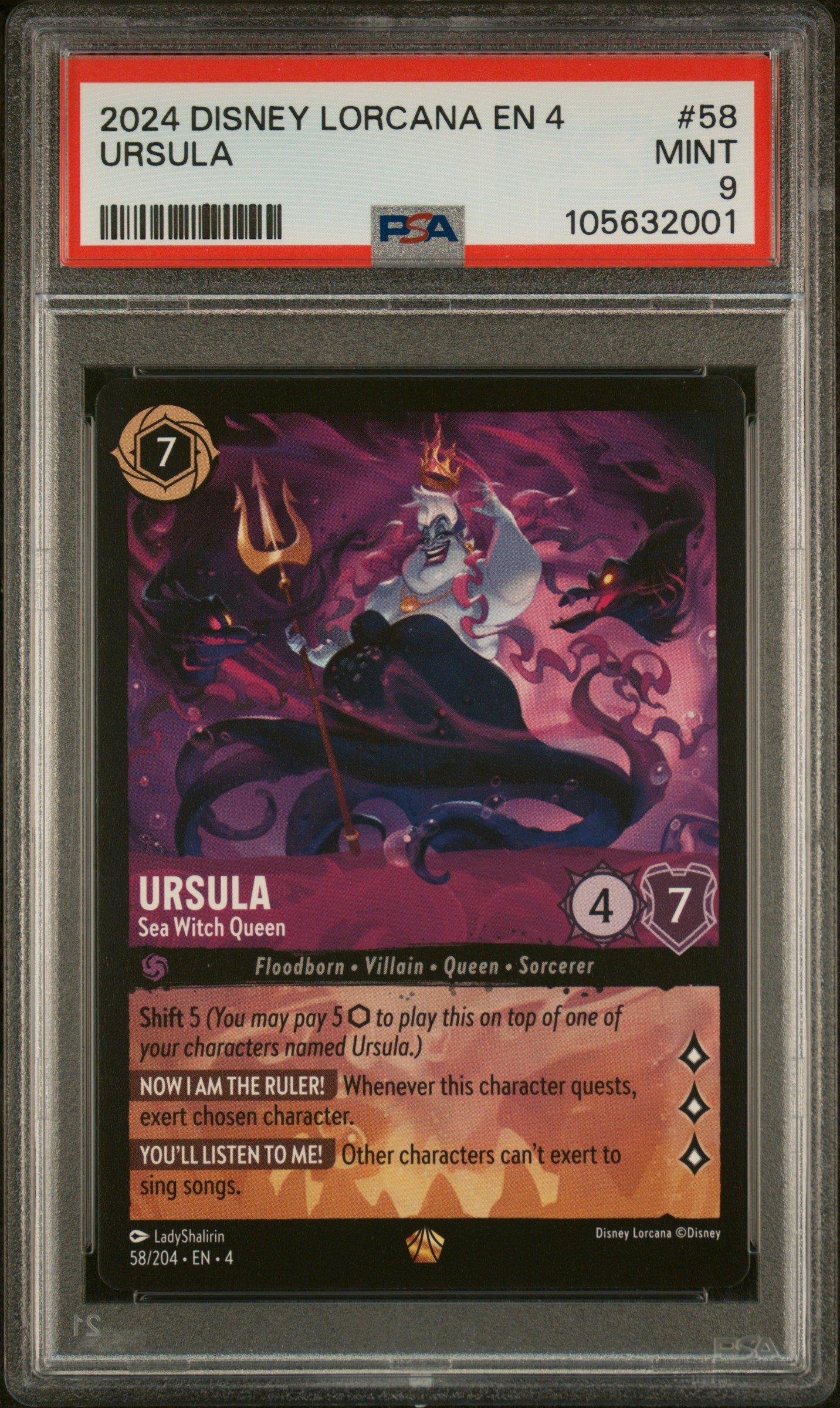 2024 Disney Lorcana En 4-ursula's Return 58 Ursula
