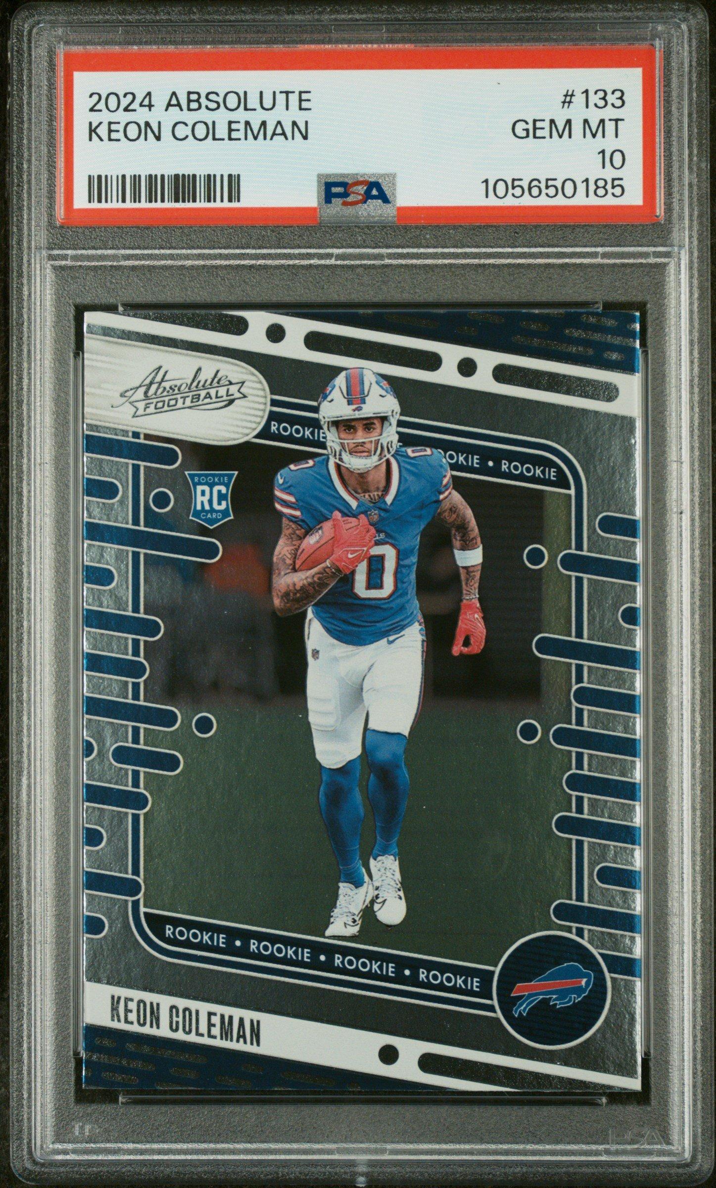 2024 Panini Absolute 133 Keon Coleman PSA 10
