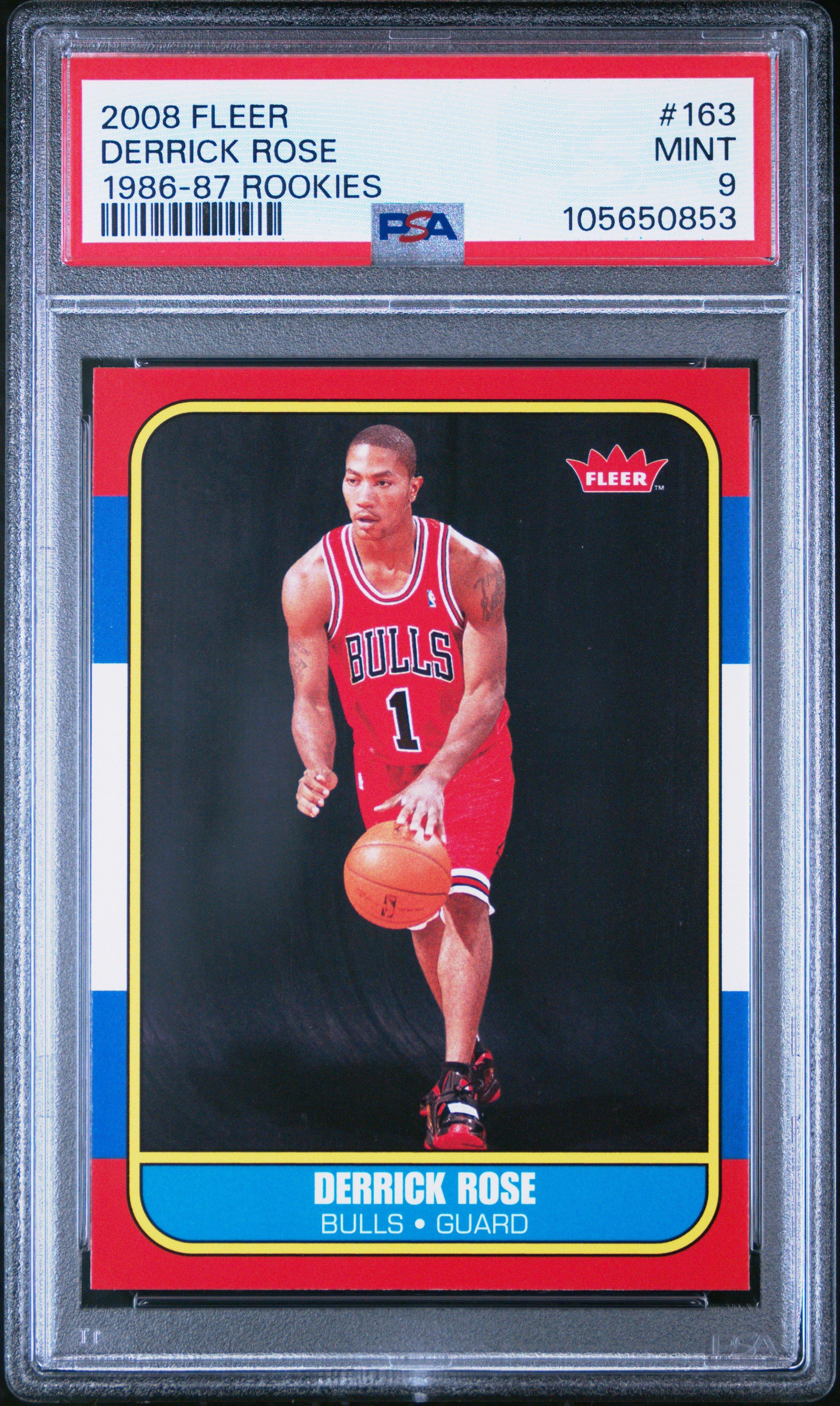 2008 Fleer 1986-87 Rookies 163 Derrick Rose PSA