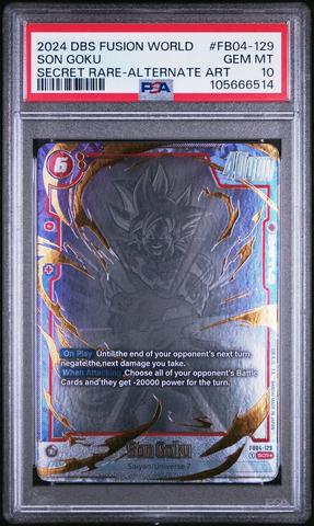 2024 FSN WORLD孫悟空 SCR ☆ FB04-129 PSA9 Son Goku SCR* FB04-129 [PAR] Dragon Ball Fusion World ULTRA