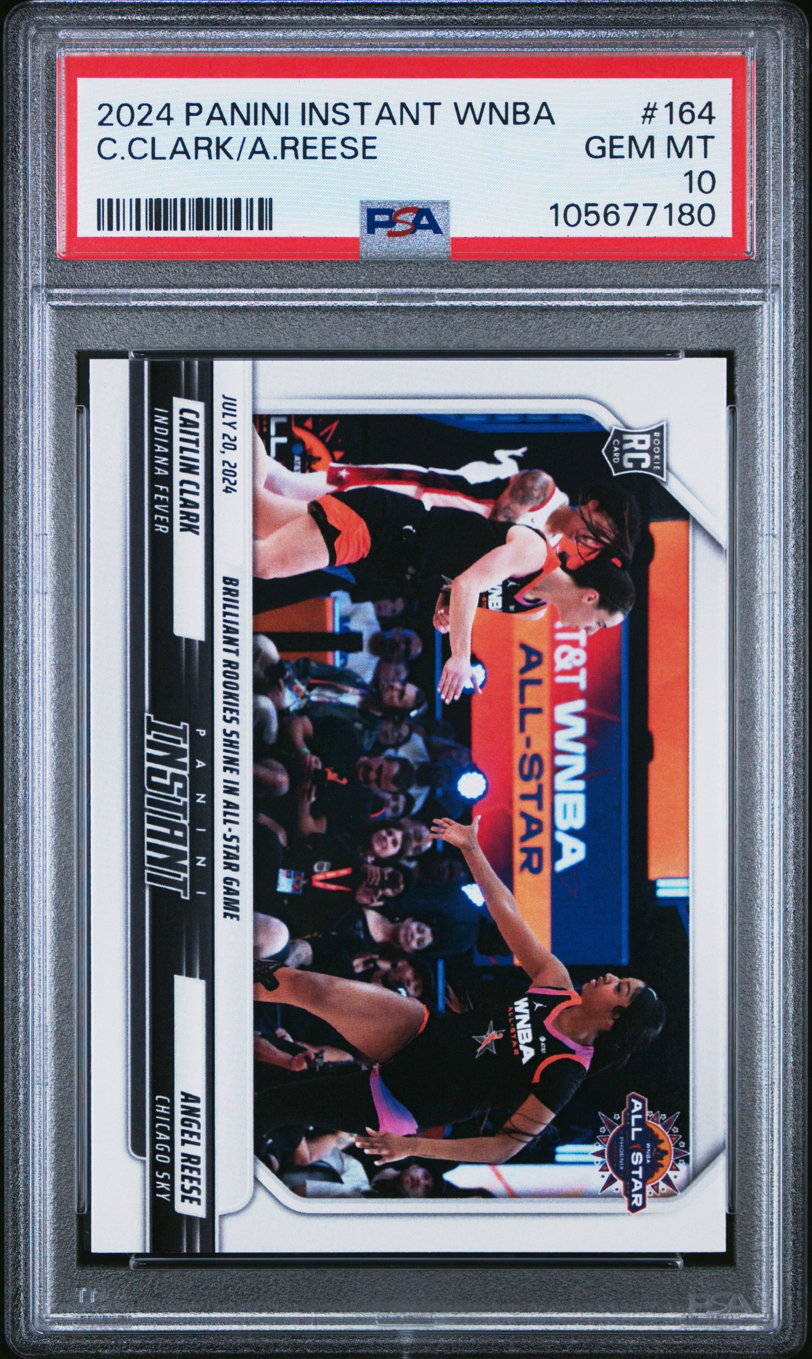 2024 Panini Instant Wnba 164 Caitlin Clark/angel Reese PSA