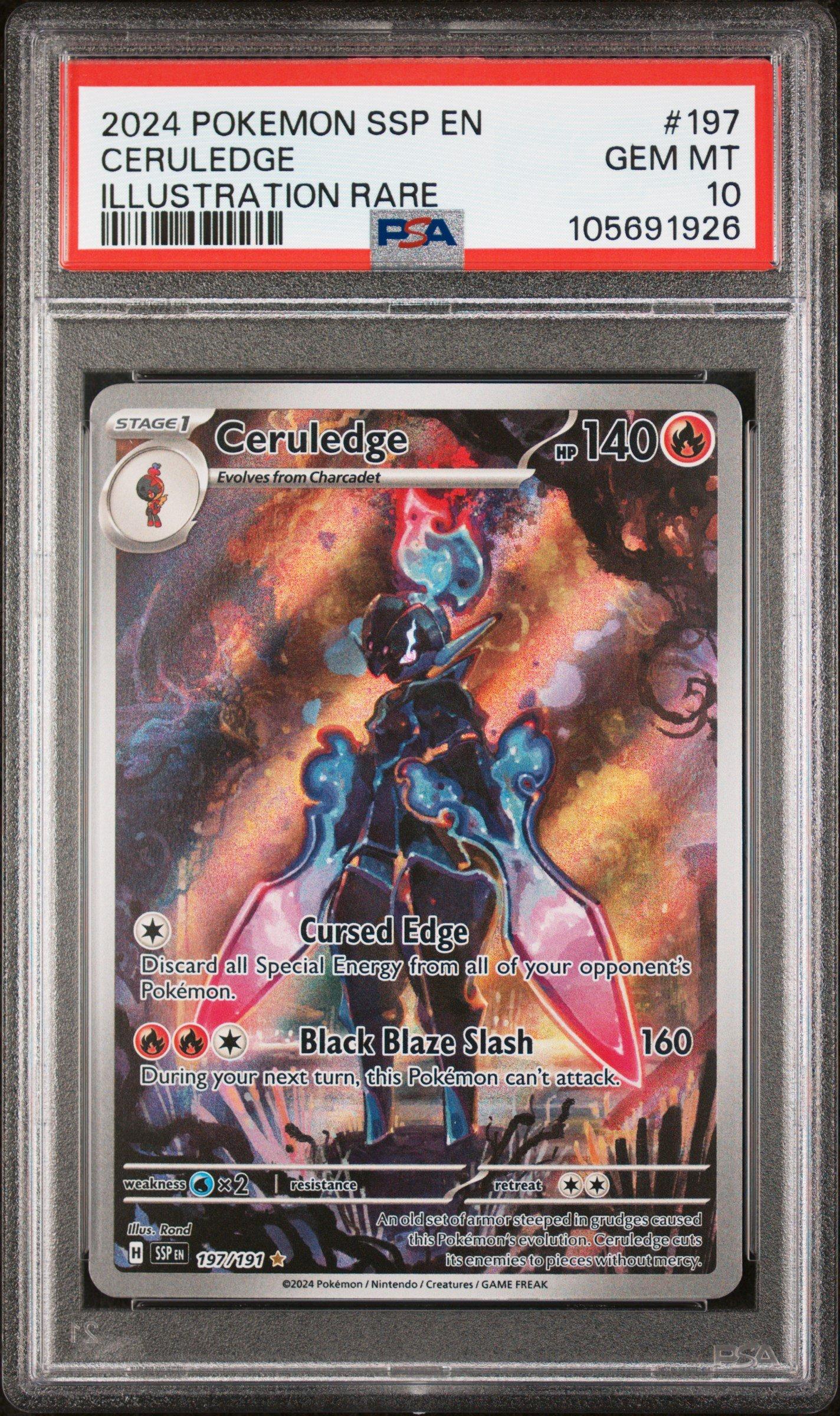 2024 Pokemon Ssp En-surging Sparks 197 Ceruledge Illustration Rare