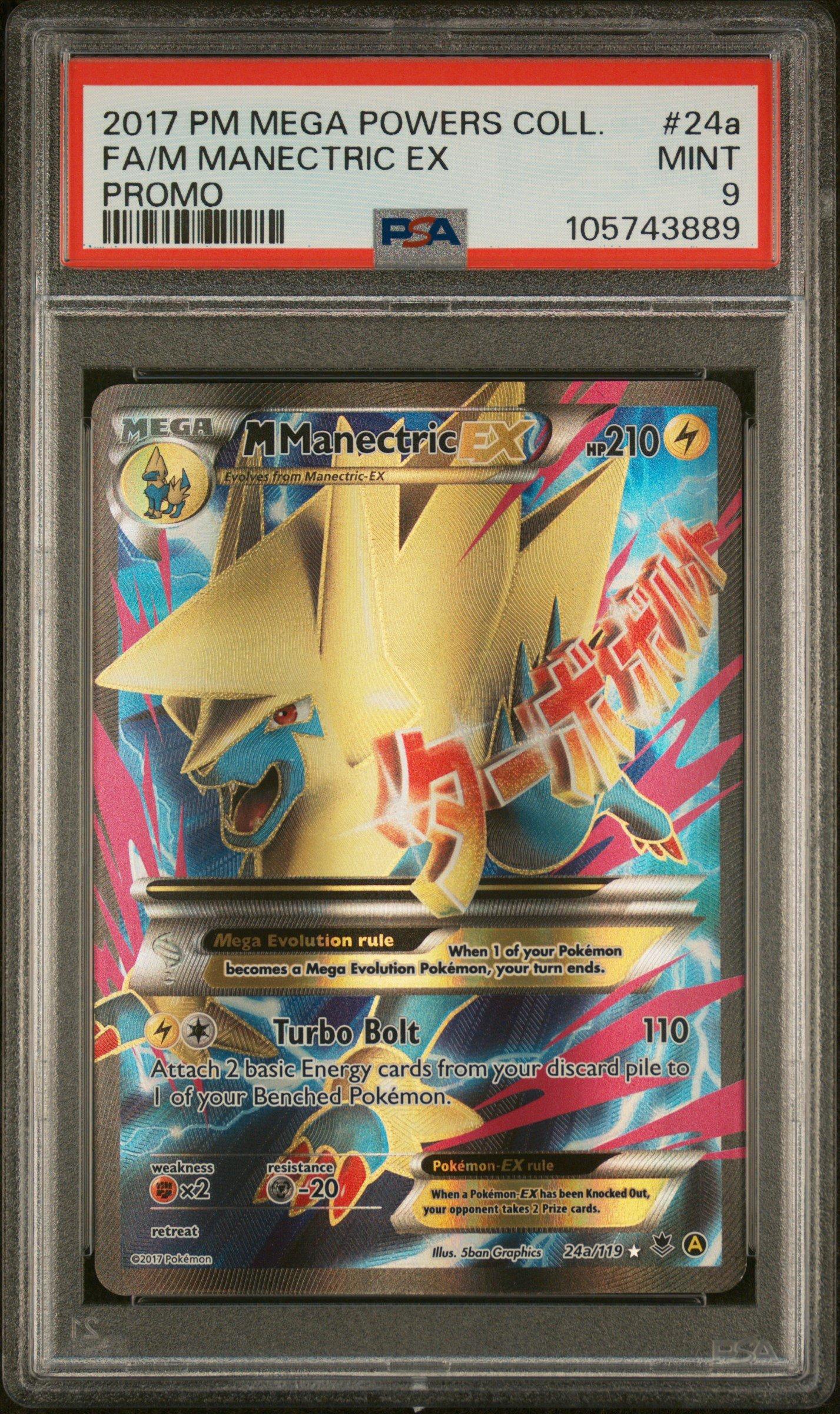 2017 Pokemon Mega Powers Collection Promo 24a Full Art/m Manectric