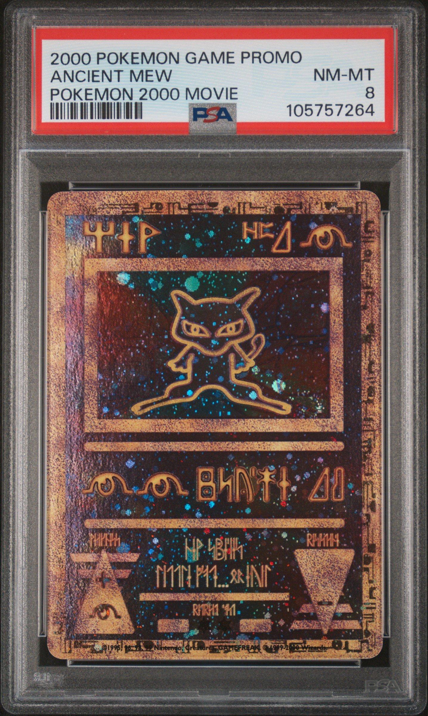 2000 Pokemon Game Movie Ancient Mew Pokemon 2000 Movie PSA 8