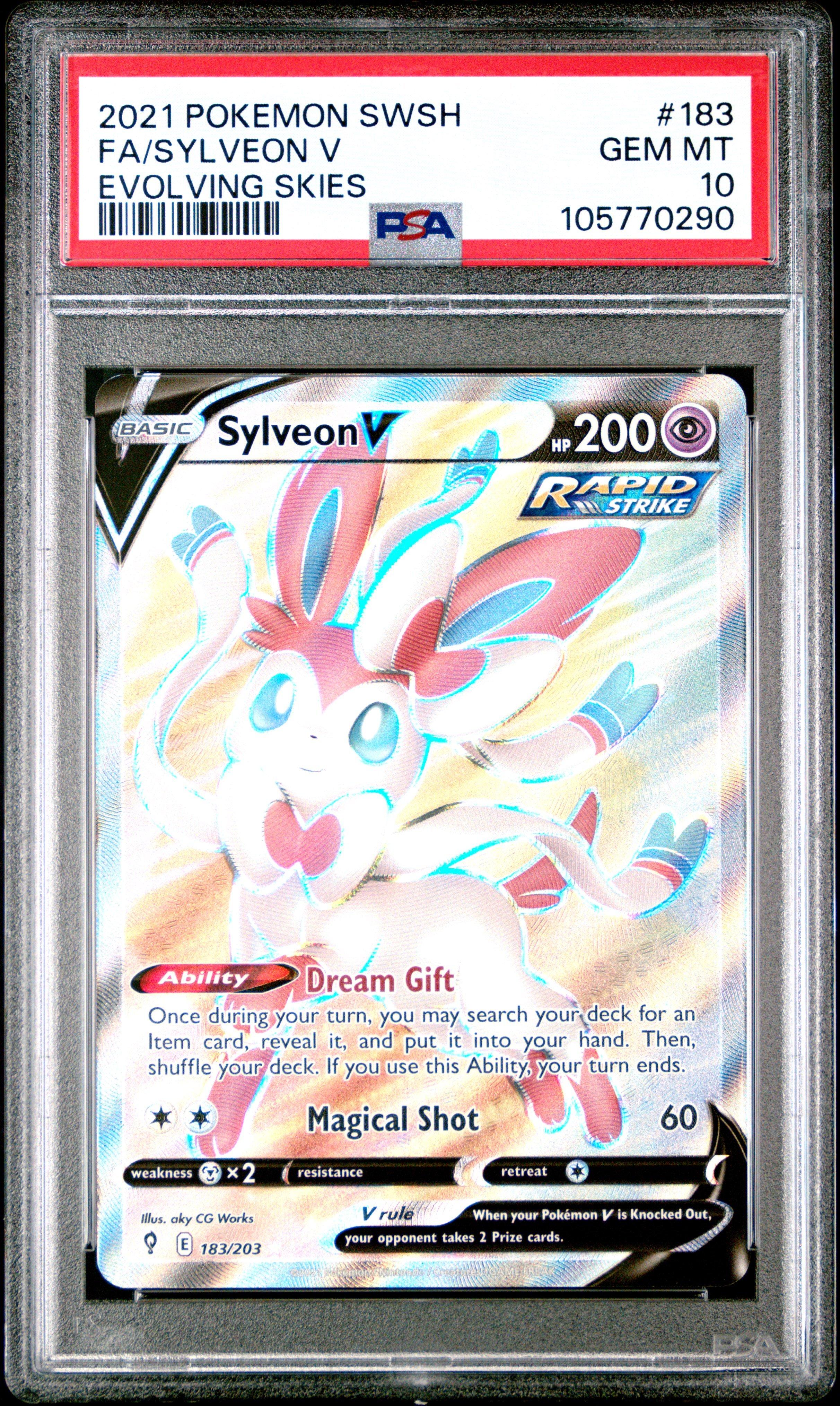 2021 Pokemon Sword & Shield Evolving Skies 183 Full Art/sylveon V