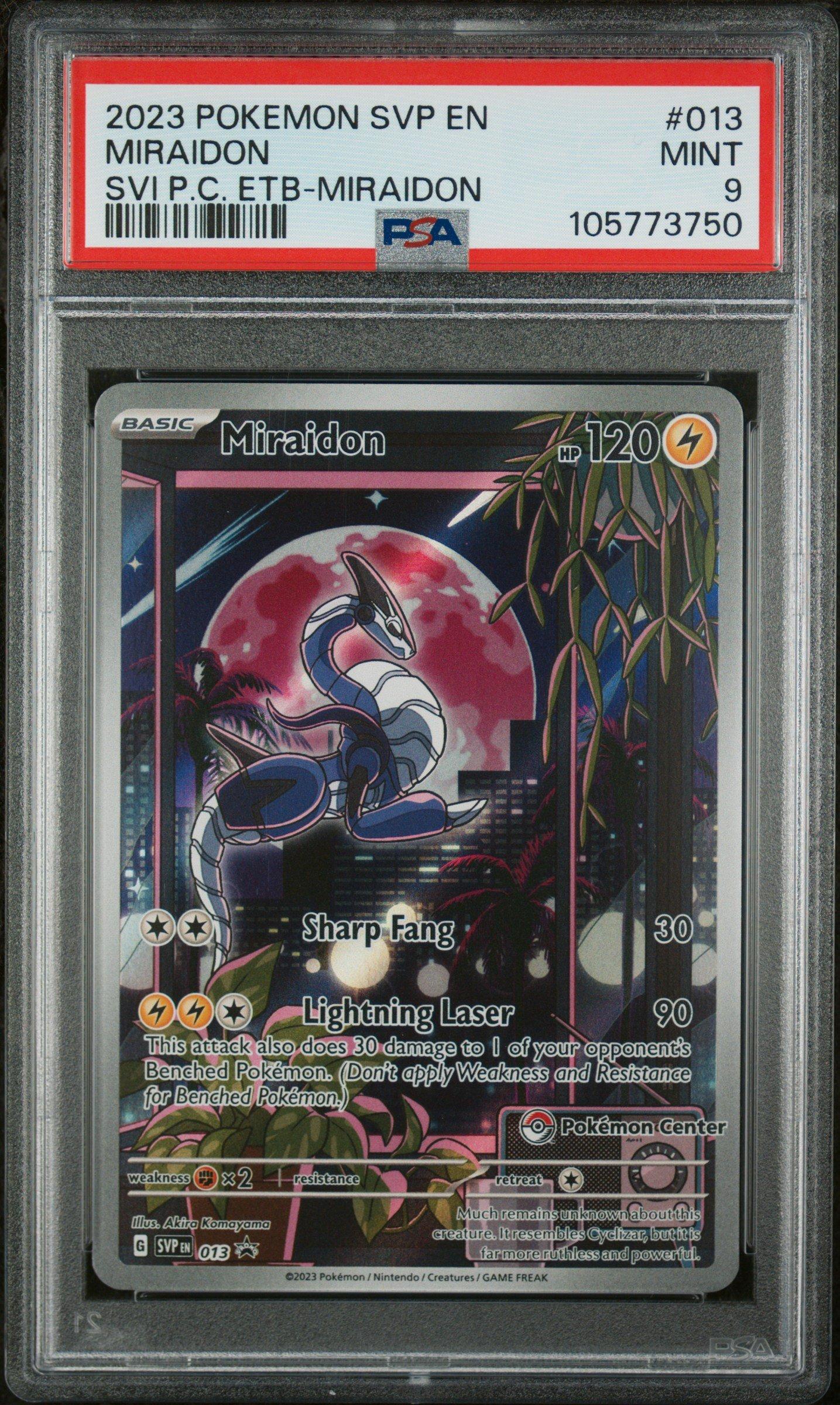 miraidon holographic card Pokemon Trading Game 080/198 : Rare Holo Card : SV01 Scarlet & Violet (Dont apply Weakness and Resistance for Benched Pokemon.) Weakness / Resistance / Retreat Cost Miraidon #13 - Scarlet &