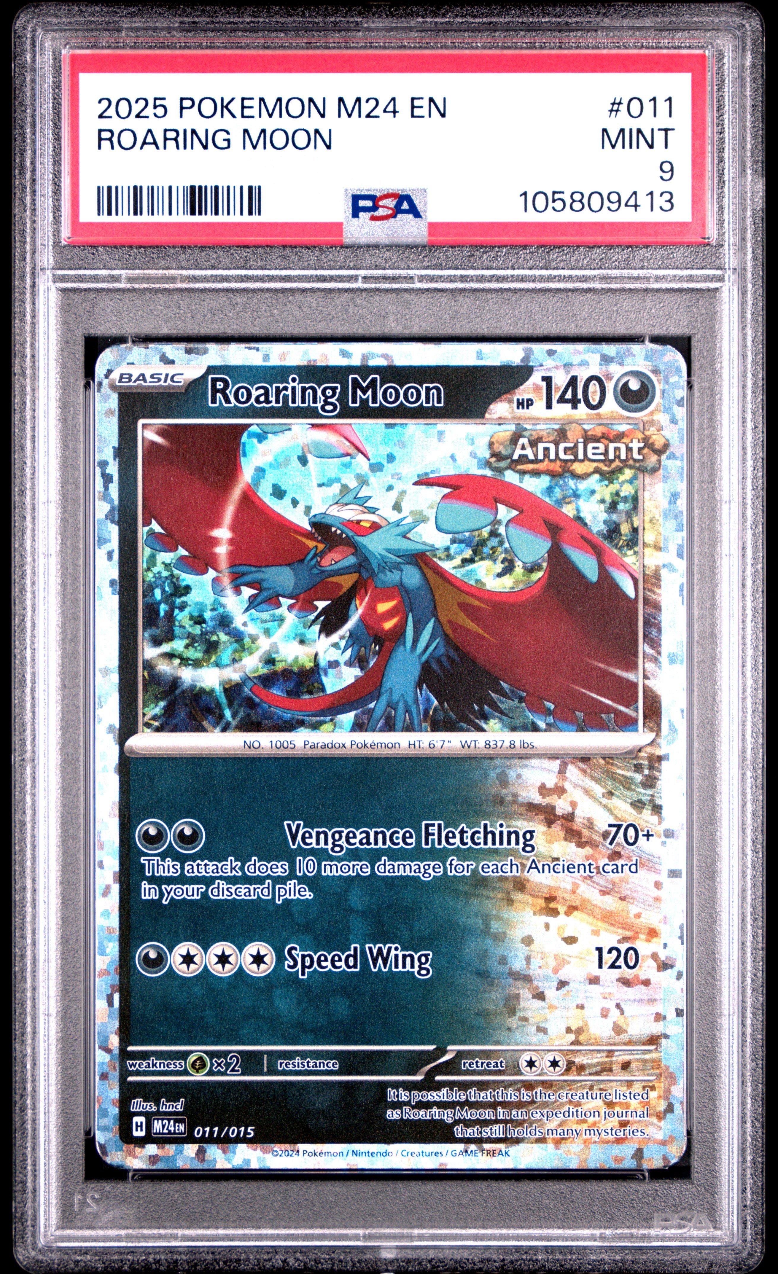 2025 Pokemon M24 En-mcdonald's Collection 011 Roaring Moon PSA 9