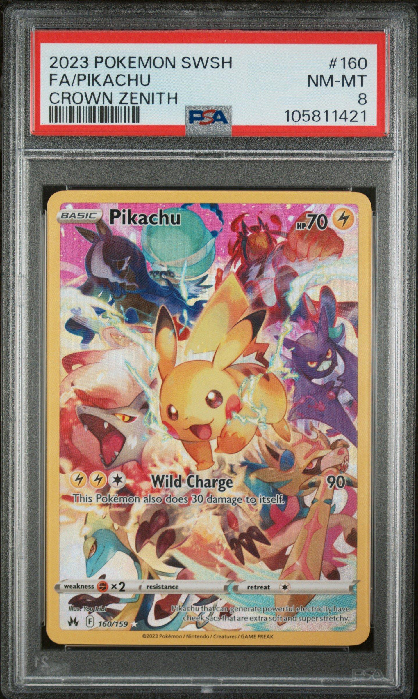 2023 Pokemon Sword And Shield Crown Zenith 160 Full Art/pikachu