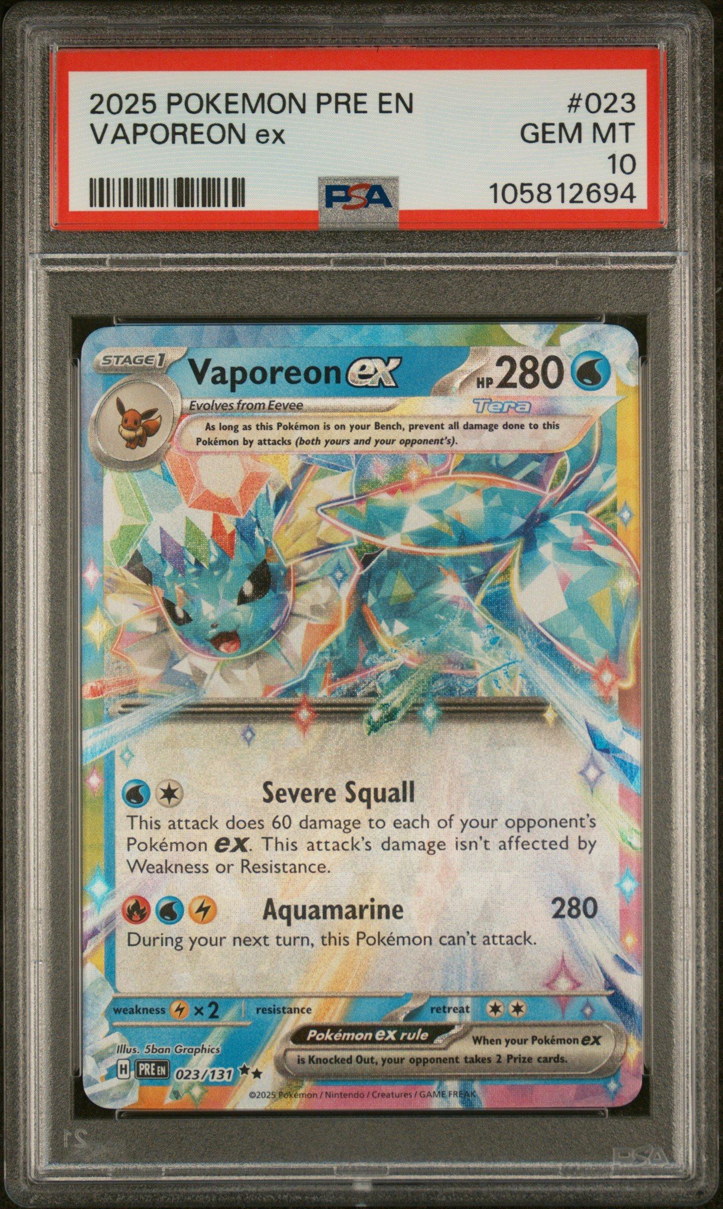 2023年 ポケモンカード Vaporeon Glaceon PSA 10 2023年 ポケモンカード Vaporeon Glaceon PSA 10 2023年 ポケモン