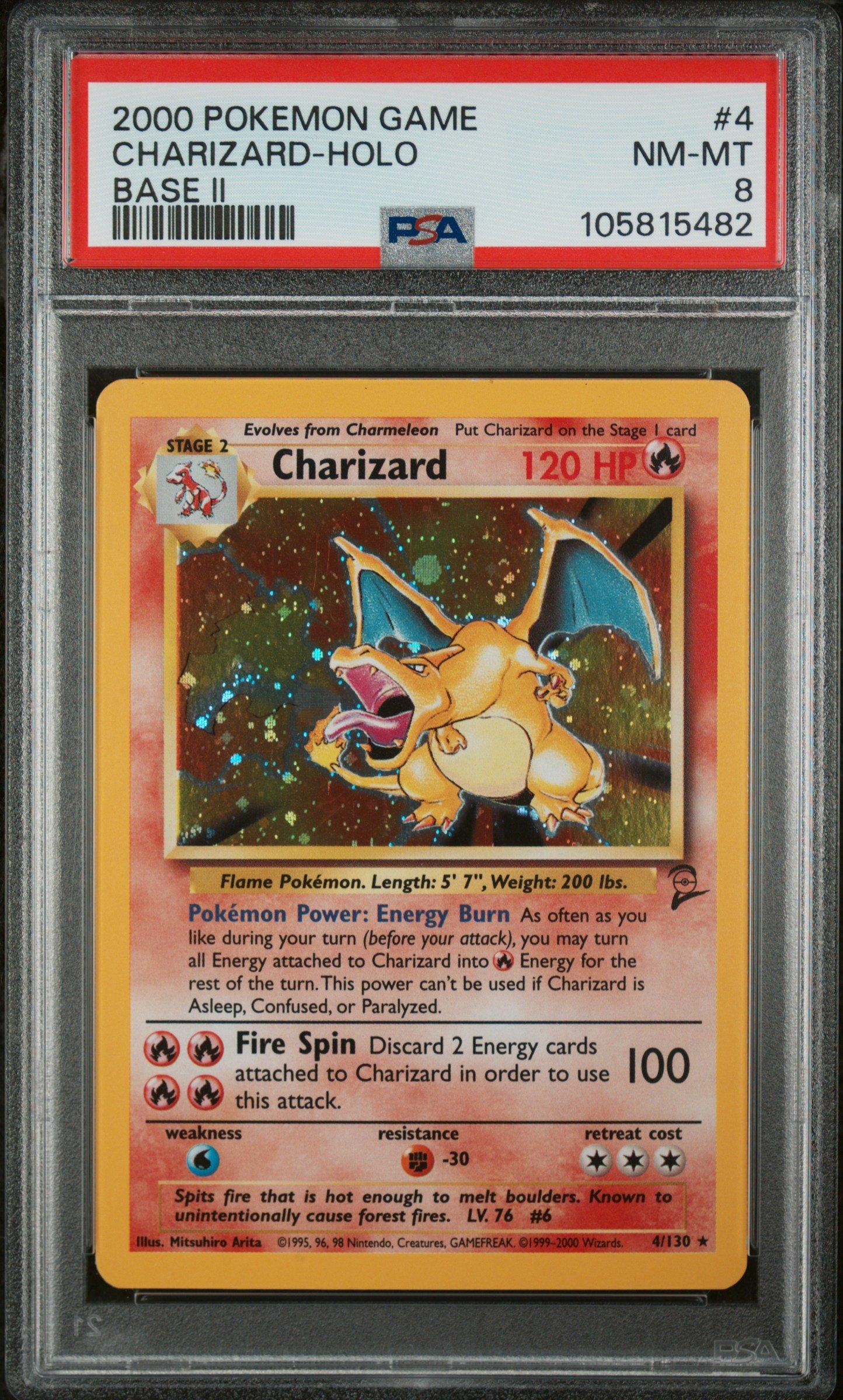 2000 Pokemon Game Base Ii 4 Charizard-holo PSA