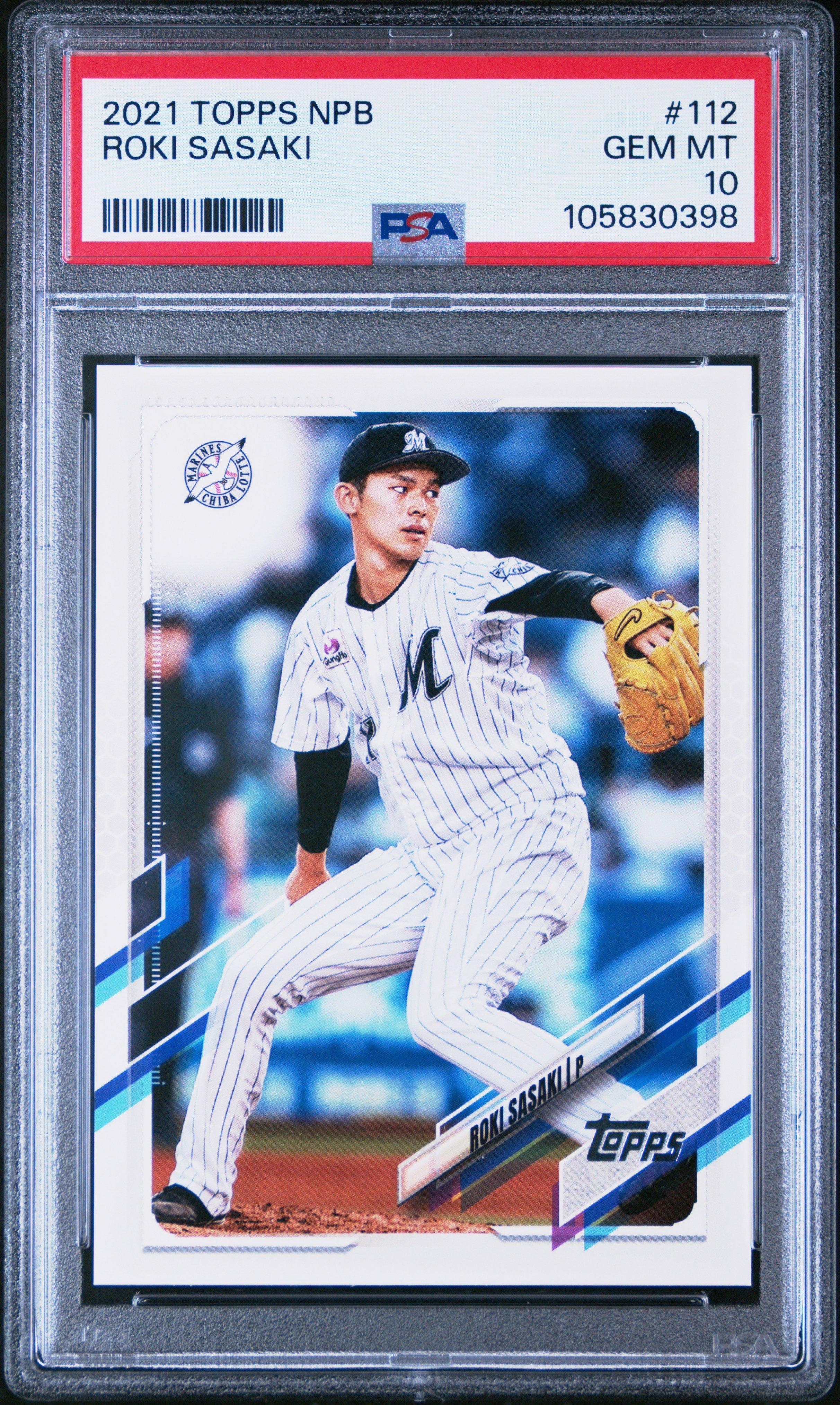 2021 Topps Npb 112 Roki Sasaki PSA 10