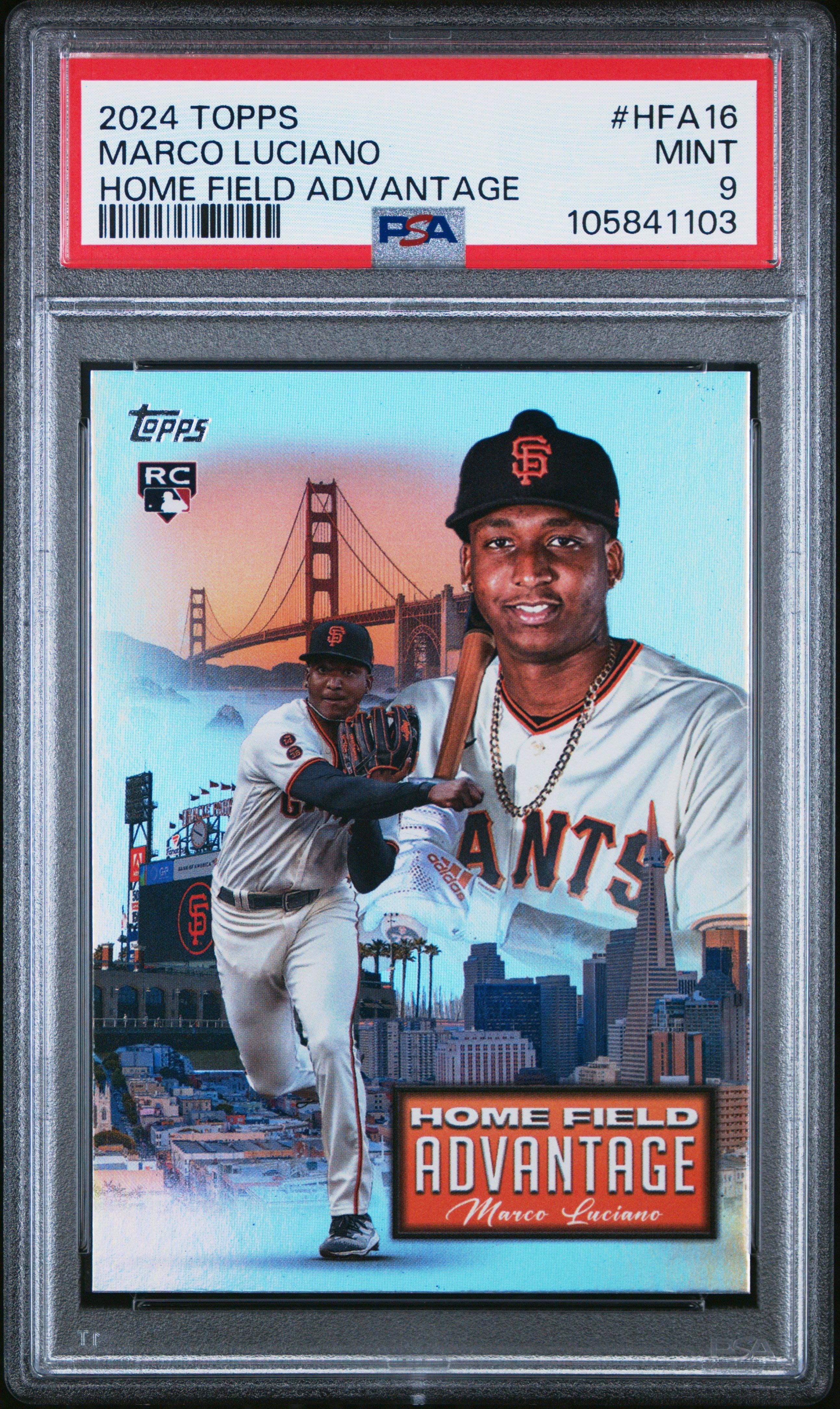 2024 Topps Home Field Advantage Hfa16 Marco Luciano PSA 9 Graded