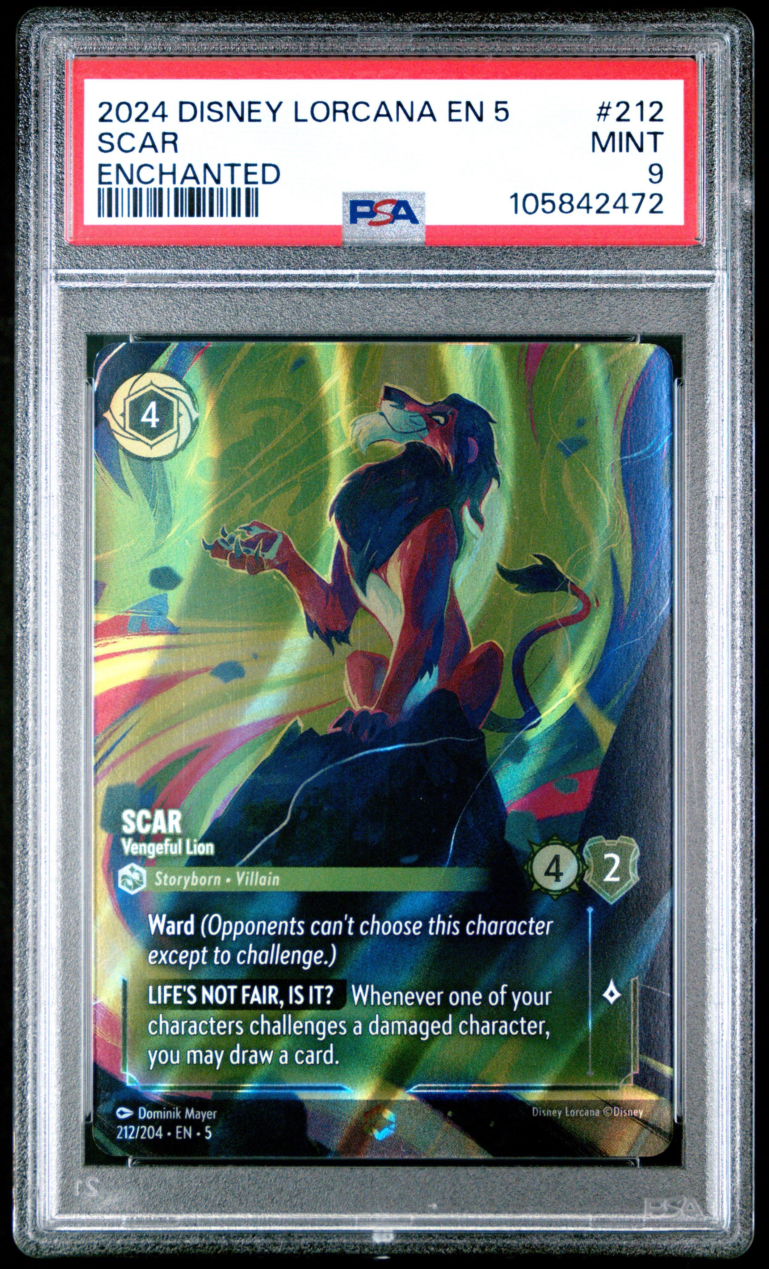 2024 Disney Lorcana En 5-shimmering Skies 212 Scar