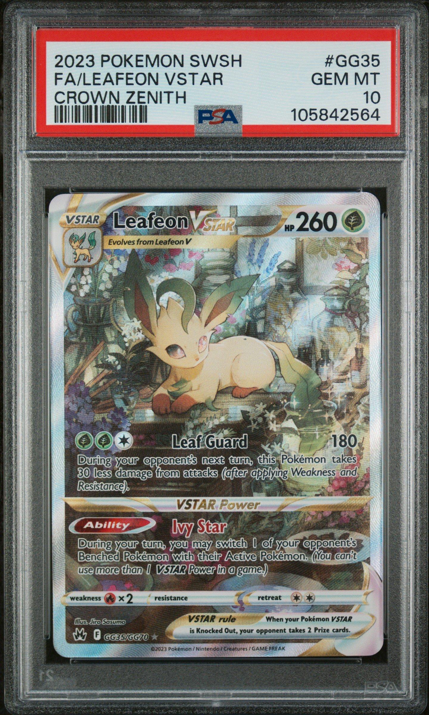 2023 Pokemon Sword And Shield Crown Zenith Gg35 Full Art/leafeon