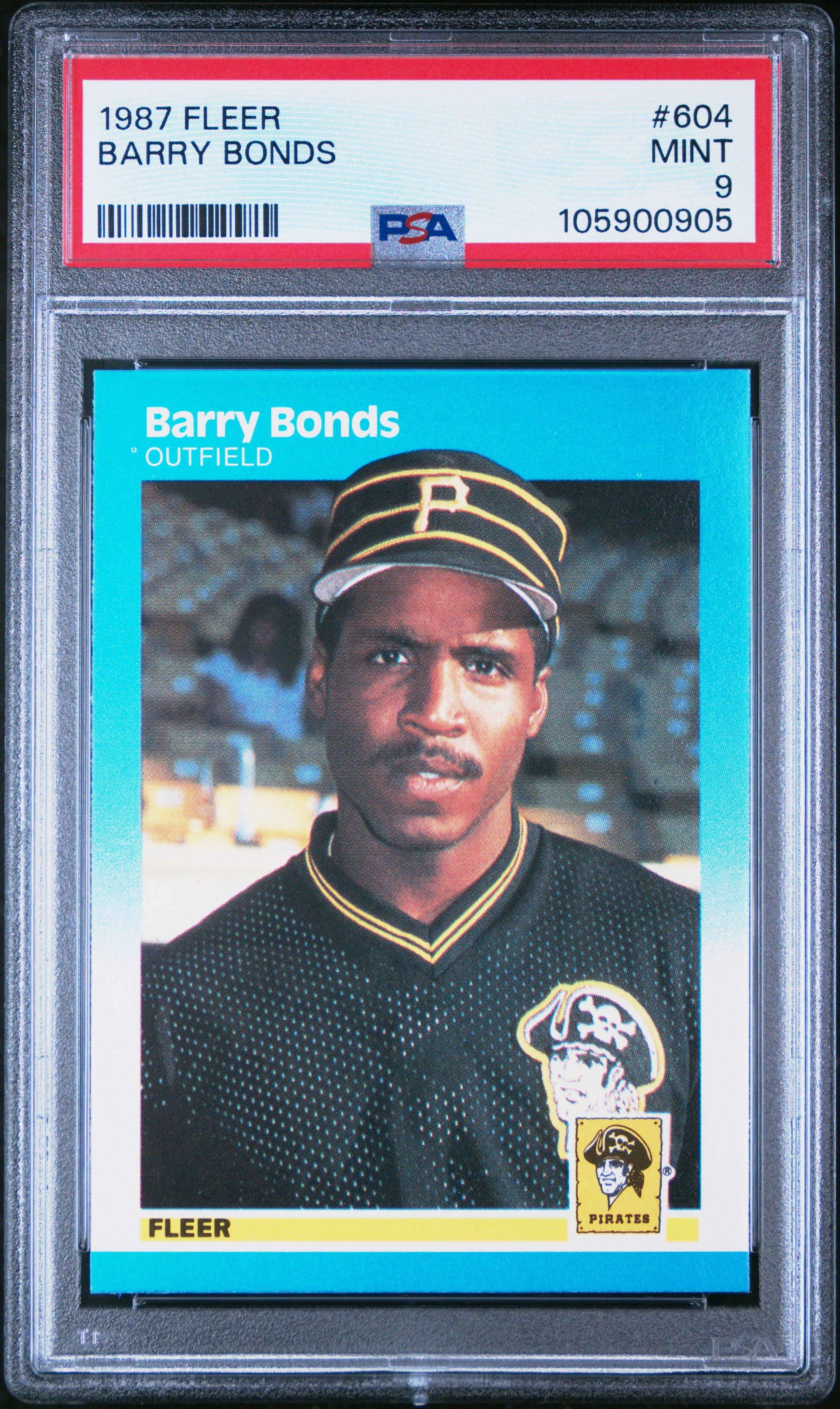 1987 Fleer 604 Barry Bonds PSA