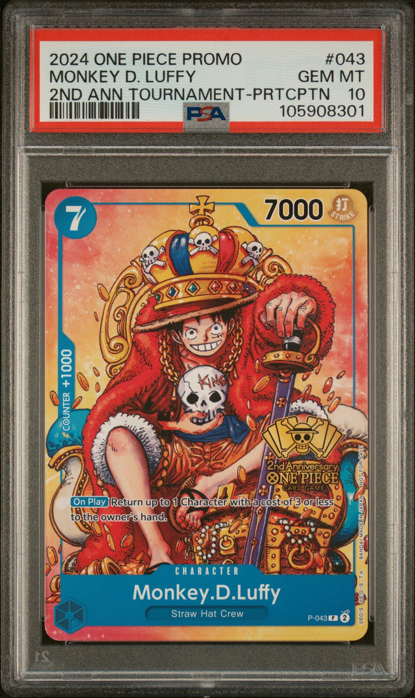 2024 One Piece Promos 043 Monkey D. Luffy 2nd Anniversary