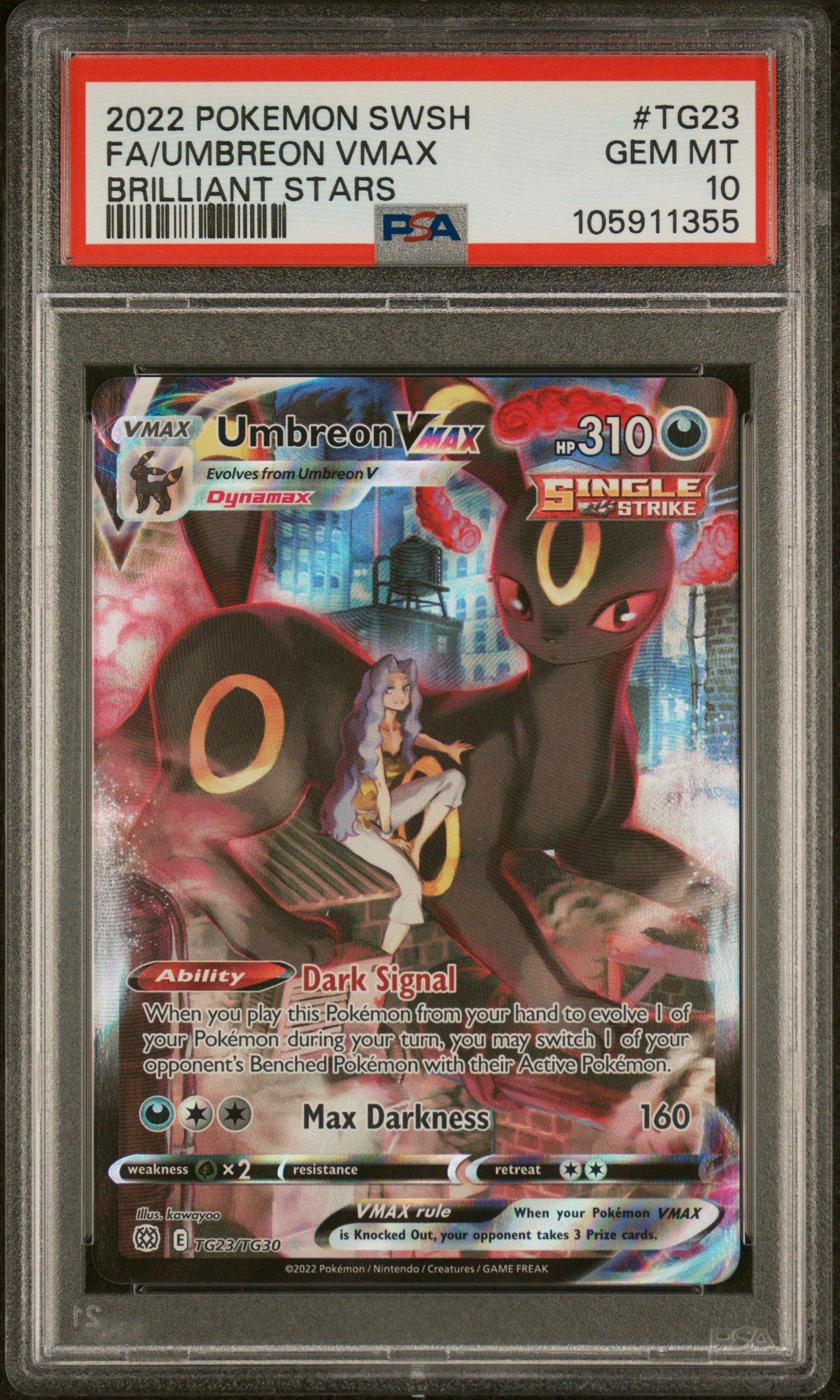 2022 Pokemon Sword & Shield Brilliant Stars Tg23 Full Art/umbreon