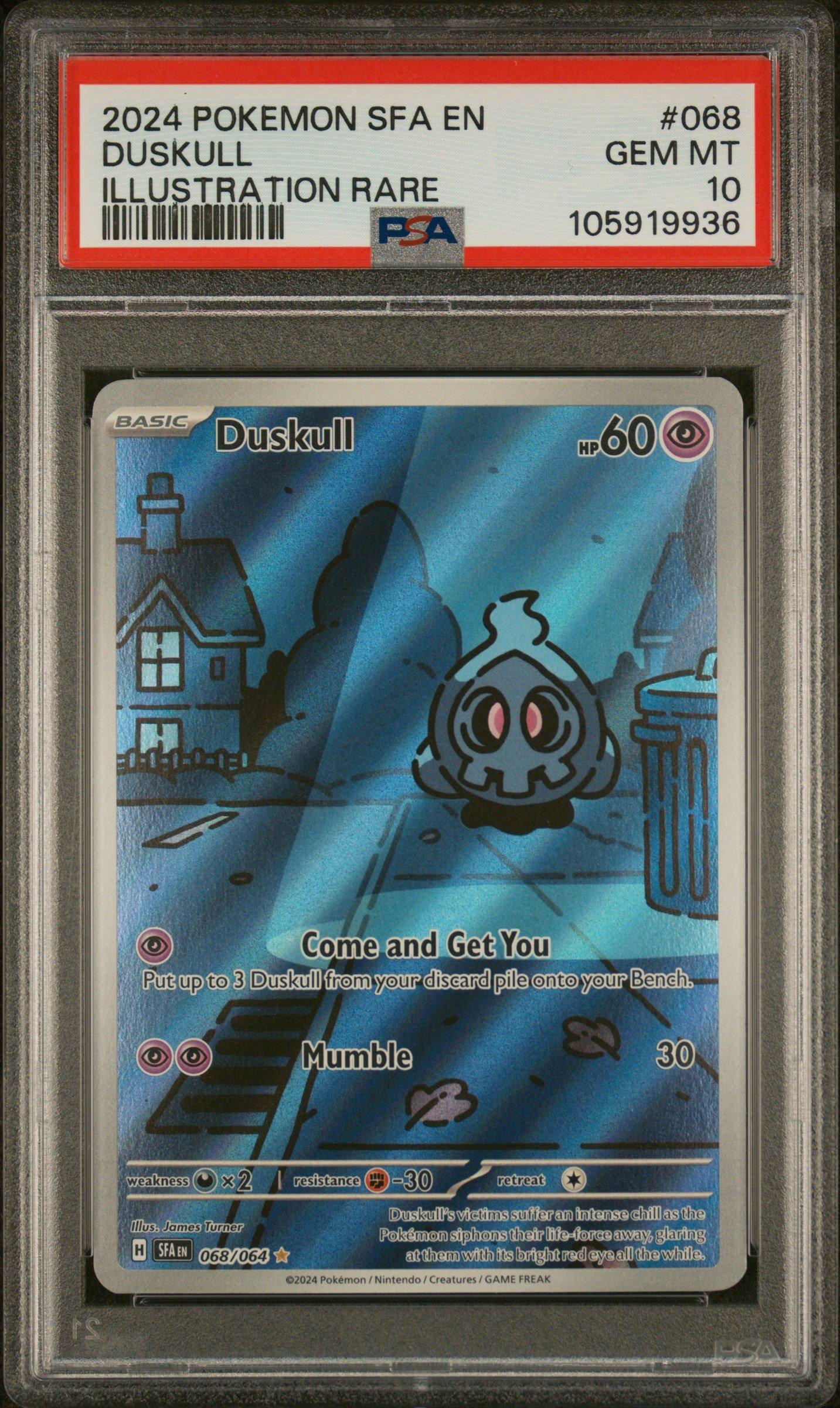 2024 Pokemon Sfa En-shrouded Fable 068 Duskull Illustration Rare
