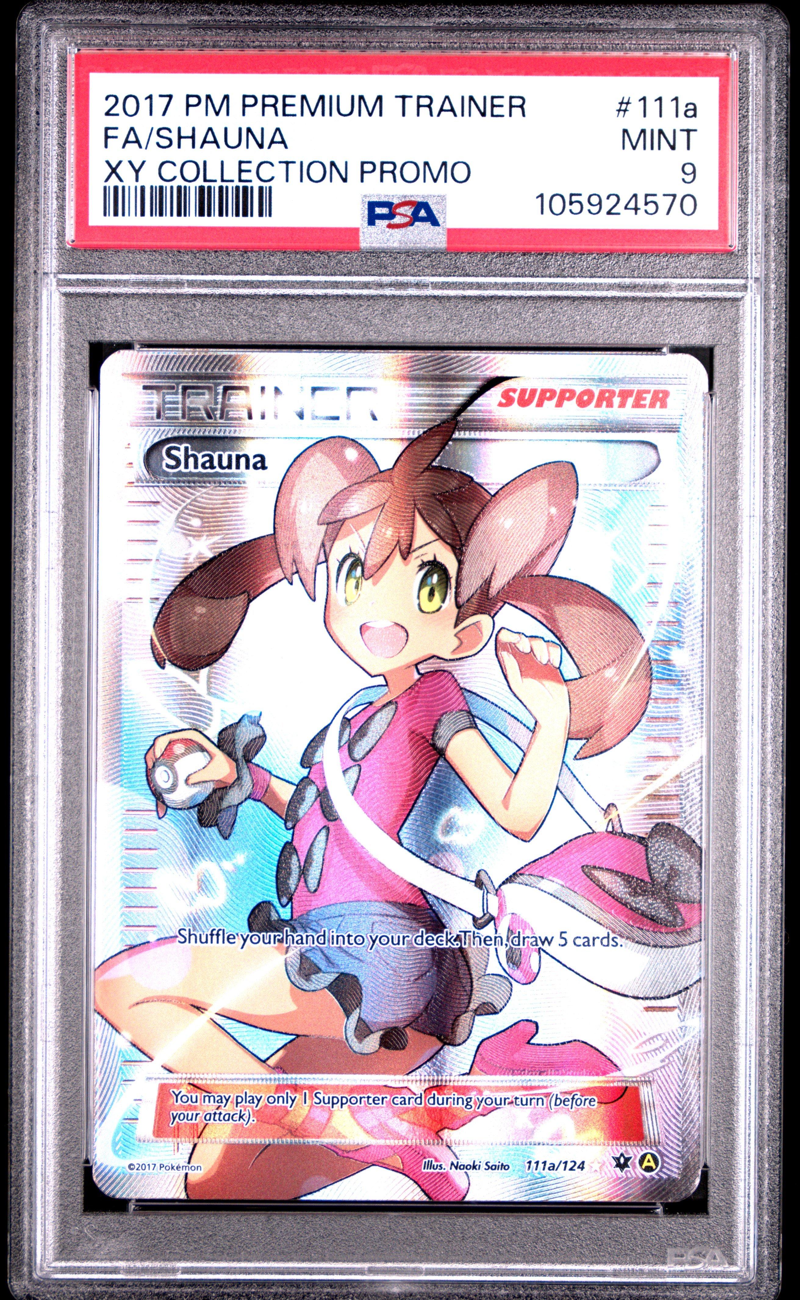 2017 Pokemon Premium Trainer Xy Collection Promo 111a Full Art/shauna PSA