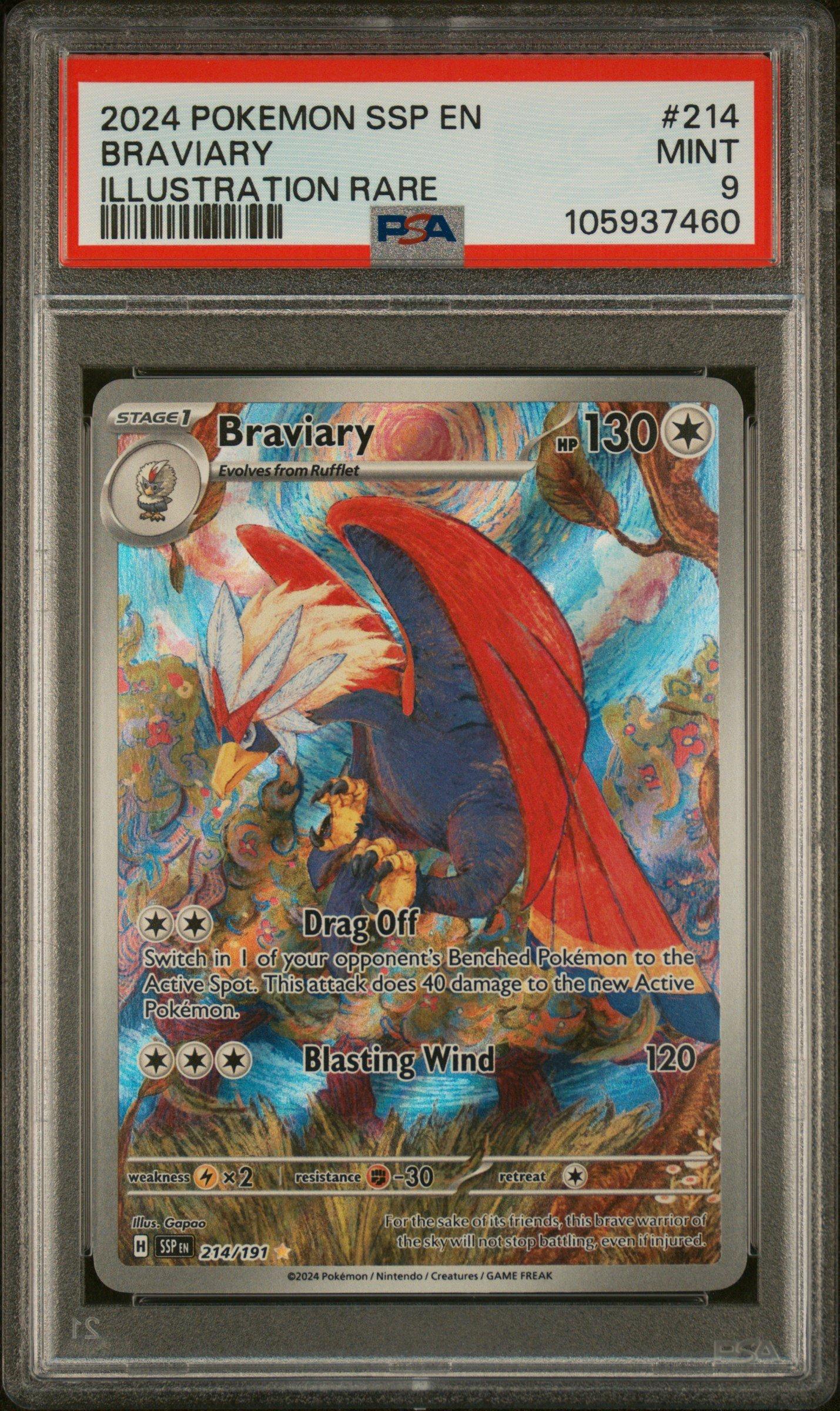 pokemon card braviary - Scarlet & Violet - Surging Sparks - - 153/191 RarityUncommon Hit Points130 HP Colorless Braviary - Emerging Powers -