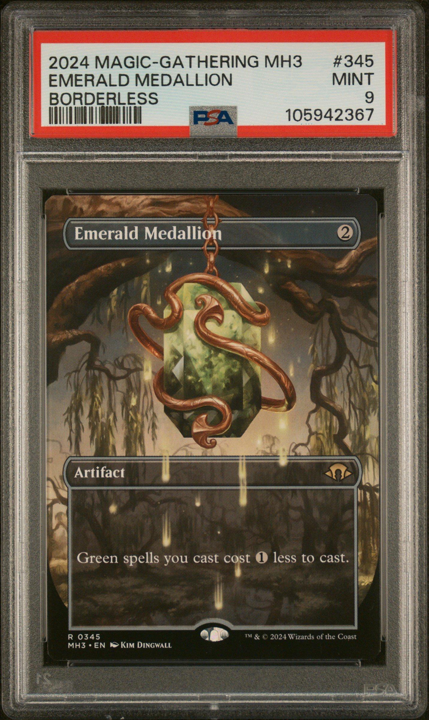 2024 Magic The Gathering Modern Horizons 3 345 Emerald Medallion Borderless PSA