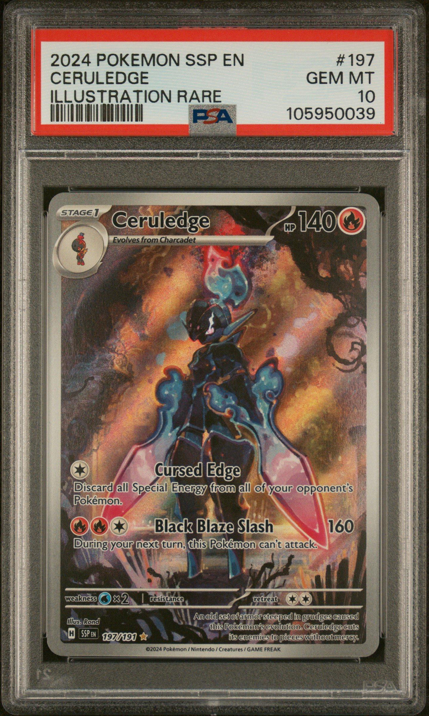 2024 Pokemon Ssp En-surging Sparks 197 Ceruledge Illustration Rare