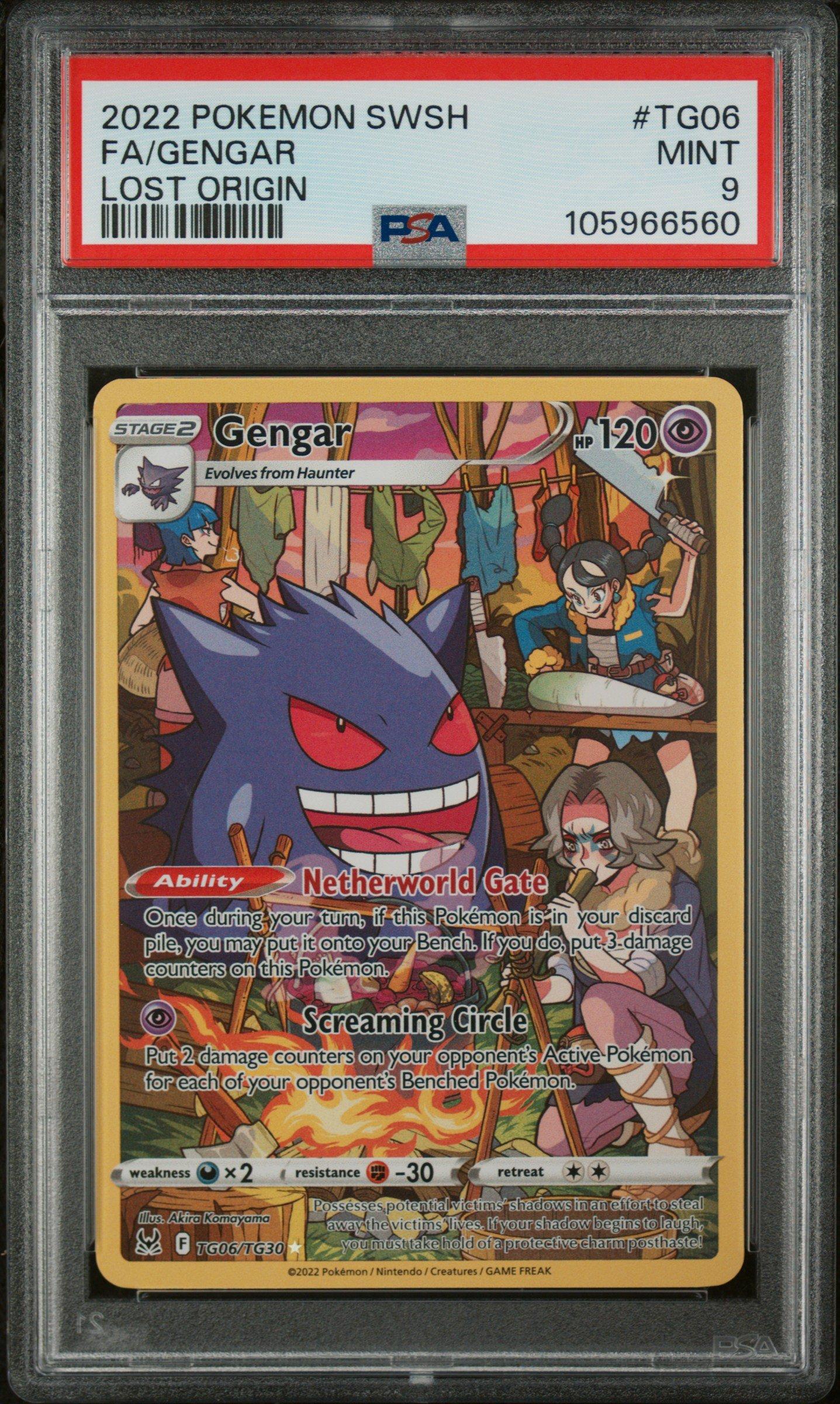 2022 pokemon cards Sword & Shield Lost Origin Tg06 Full Art/gengar PSA 9 [L] Pika Strike (20+) If 1 of your Dedenne used Dede 2022 Pokémon TCG North America