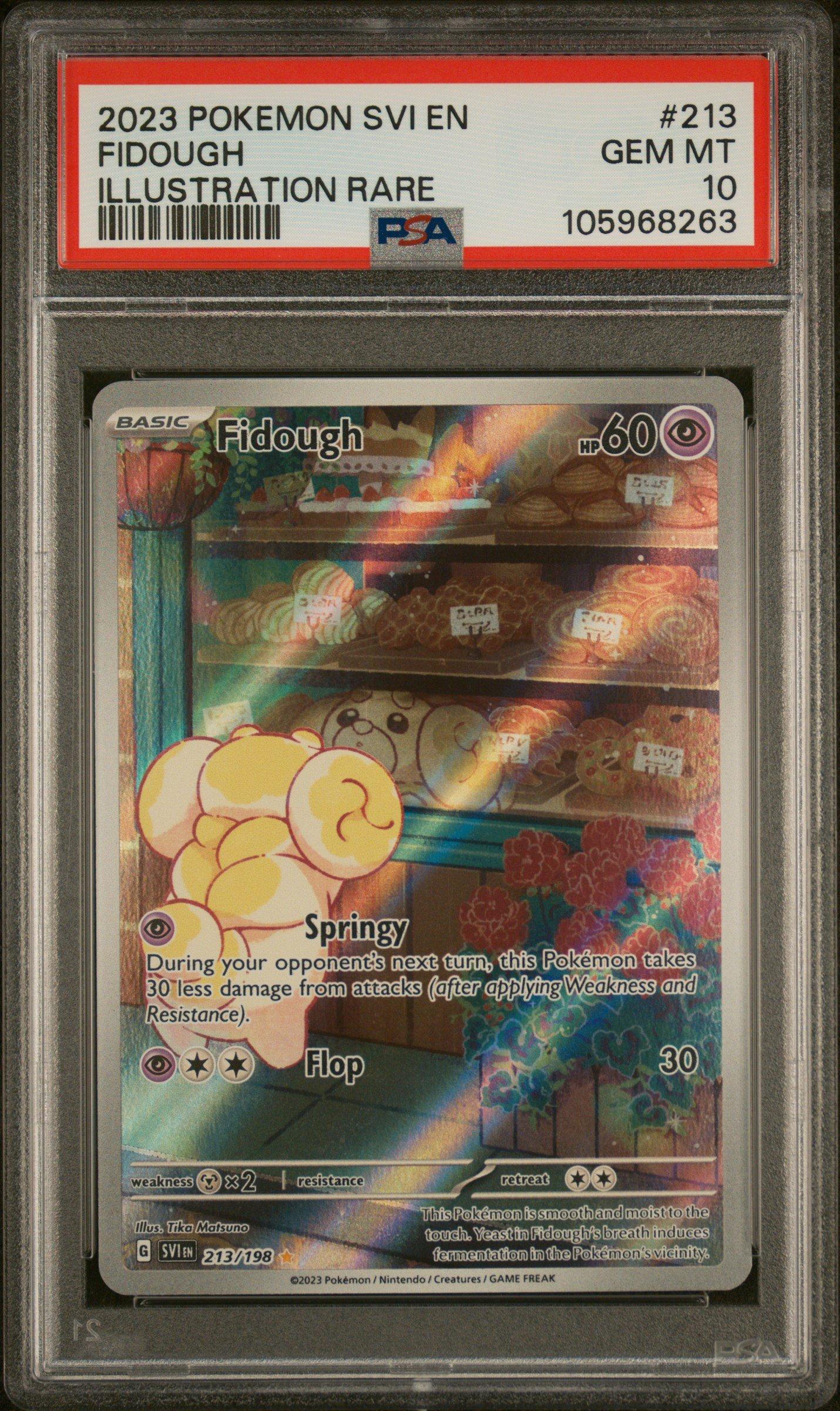 2023 Pokemon Svi En-scarlet & Violet 213 Fidough Illustration Rare PSA 10  Graded Card | GameStop