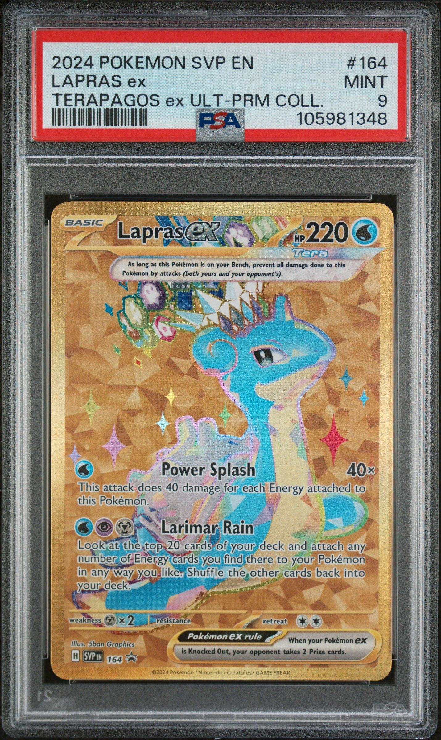 GameStop 2024 Pokemon Svp En-sv Black Star Promo 164 Lapras Ex ...