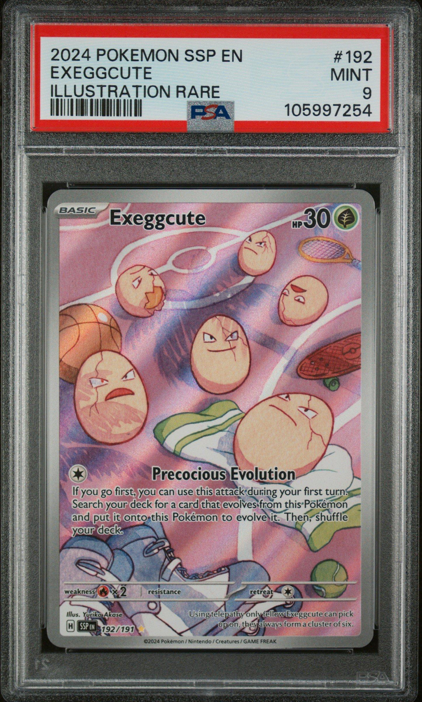 2024 Pokemon Ssp En-surging Sparks 192 Exeggcute Illustration Rare