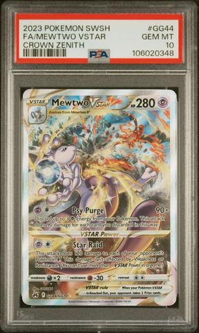 2023 Pokemon Sword And Shield Crown Zenith Gg44 Full Art/mewtwo