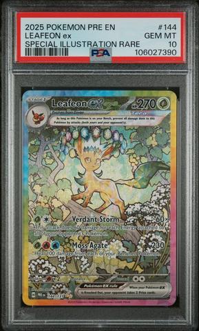 リーフィオン ex SPECIAL ART RARE PSA 10 PSA 10 Leafeon ex SAR 200/187 Terastal Festival sv8a 2024