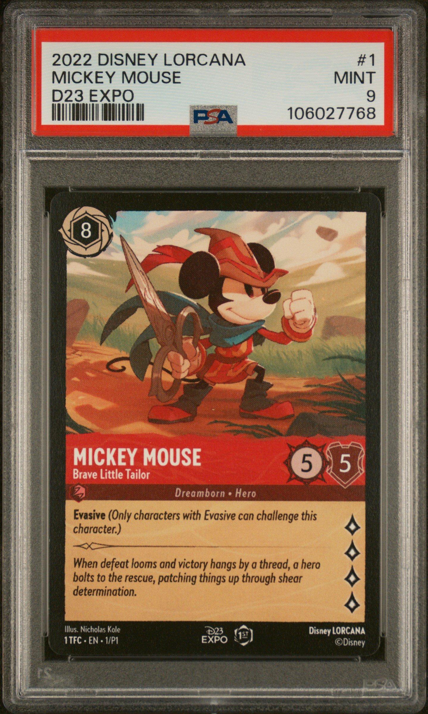 2022 Disney Lorcana Promo 1 Mickey Mouse - Brave Little Tailor D23