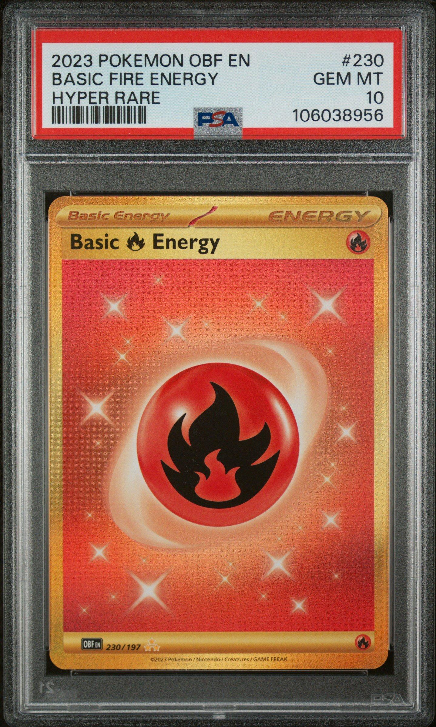 2023 Pokemon Obf En-obsidian Flames 230 Basic Fire Energy Hyper