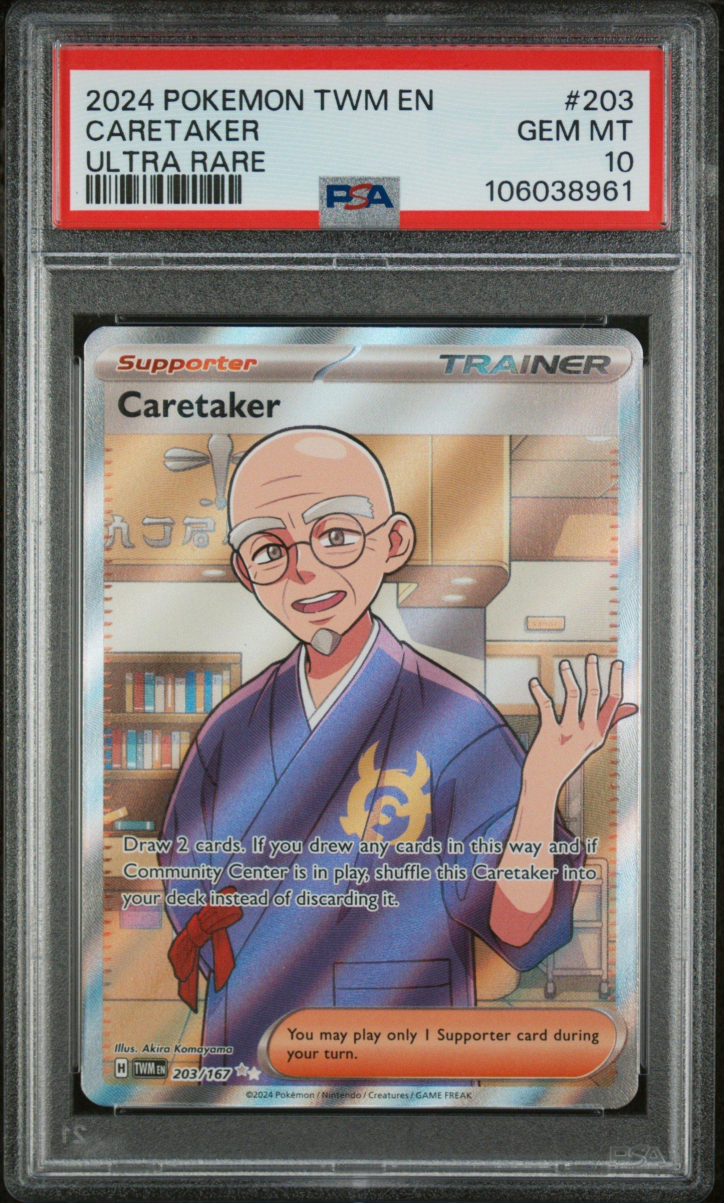caretaker pokemon card Caretaker 144/167 Reverse Holo Pokemon TCG Scarlet and Violet Twilight  Masquerad