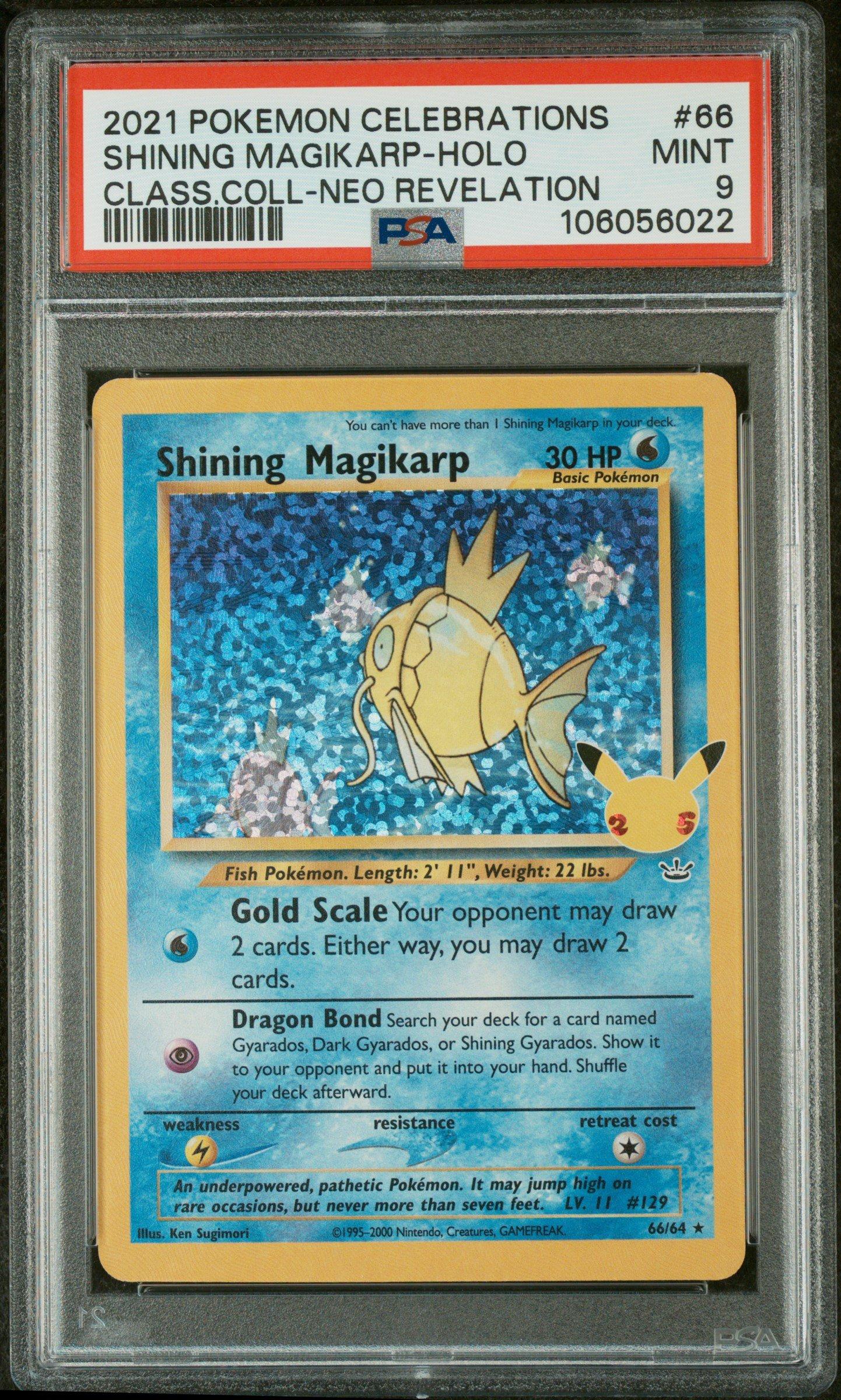 2021 Pokemon Celebrations Classic Collection 66 Shining Magikarp-holo PSA